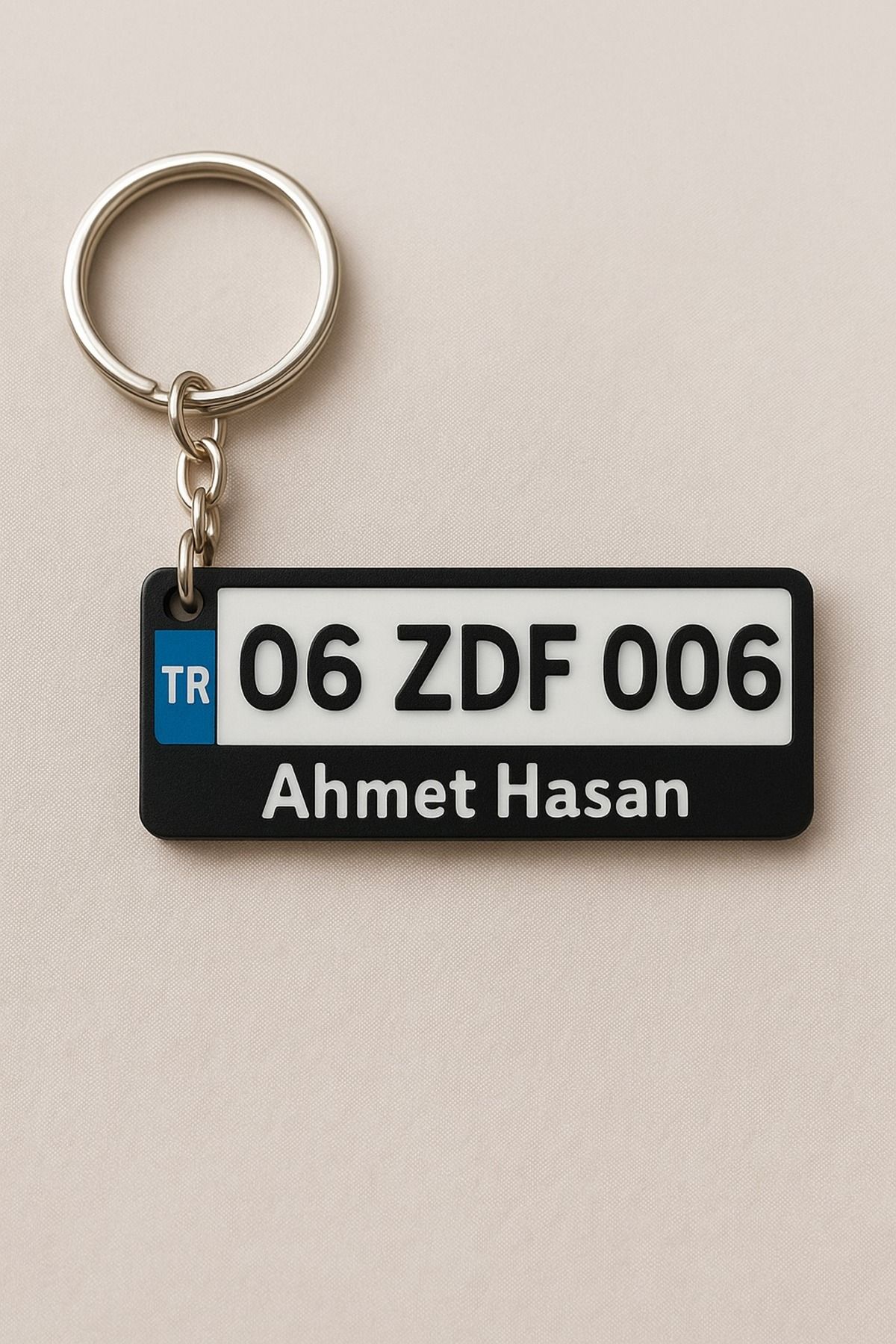 Grifon3D KİŞİYE ÖZEL PLAKALI ANAHTARLIK - ÖZEL İSİMLİ ANAHTARLIK - KİŞİYE ÖZEL HEDİYE