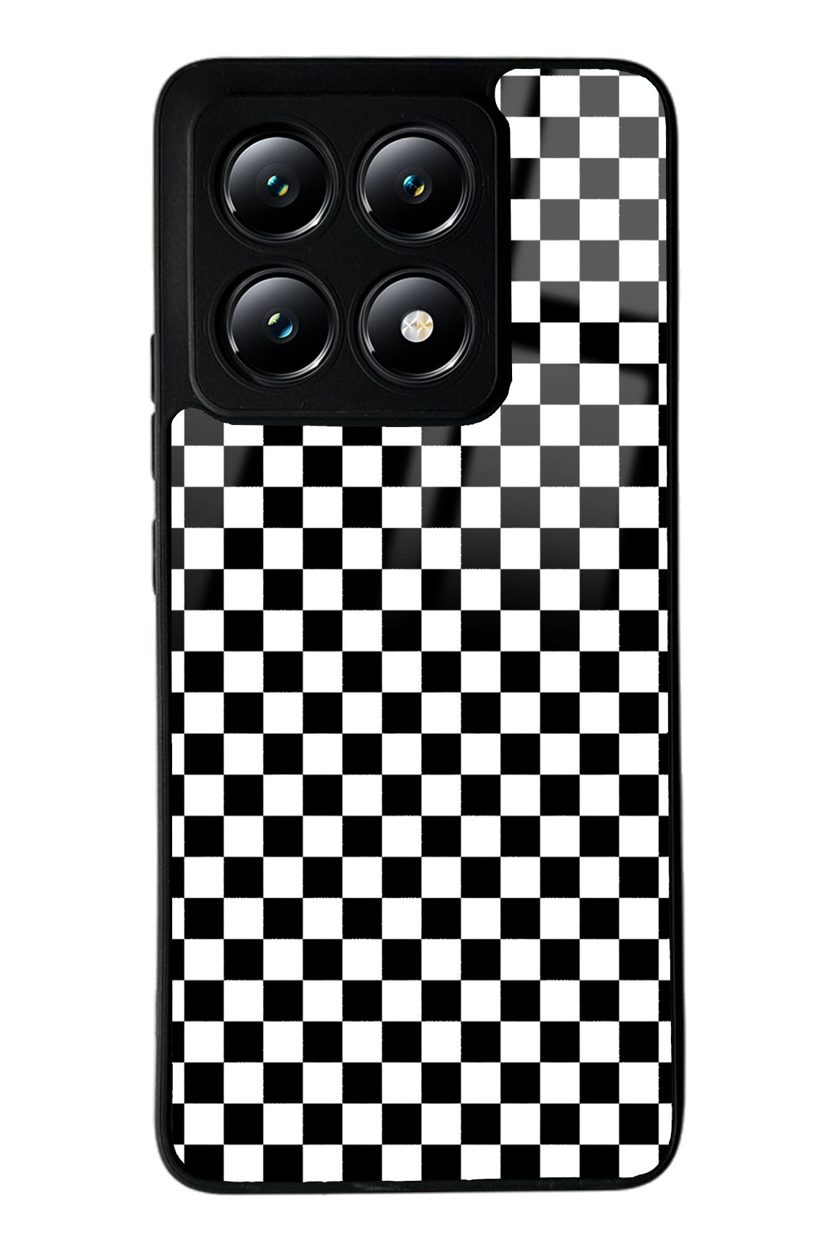 Spoyi Xiaomi Mi 14T Damalı Tasarımlı Glossy Telefon Kılıfı