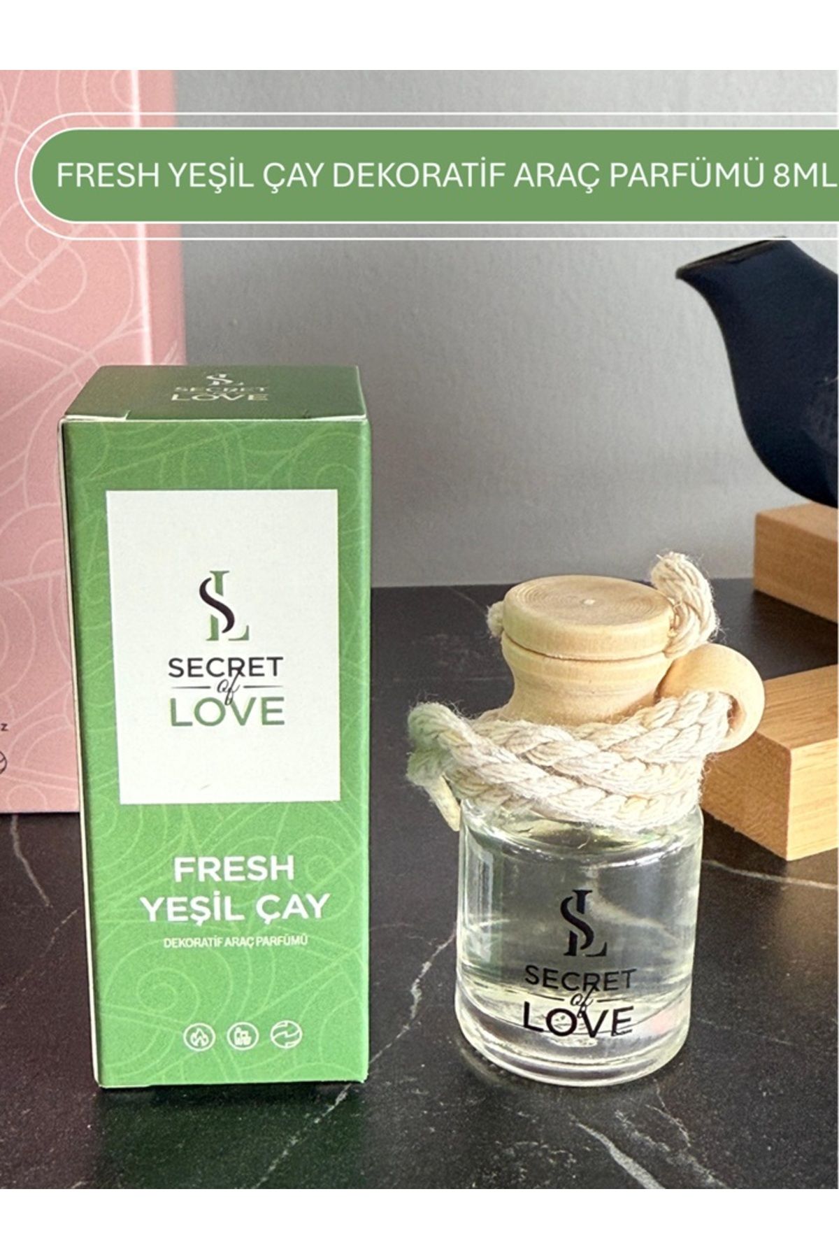 SECRET OF LOVE Fresh Yeşil Çay Araç Kokusu 8 ml