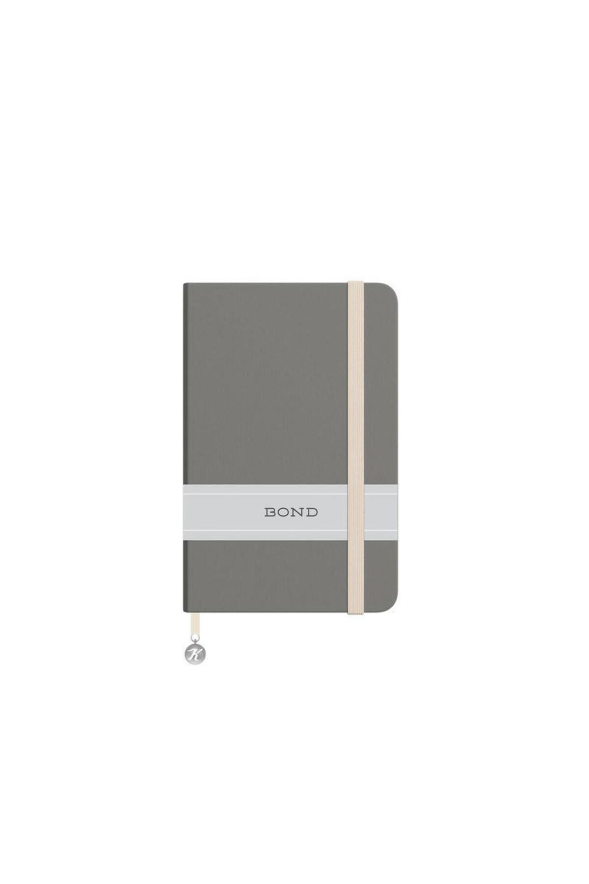 KESKİN COLOR Keskin 9*14 96 Yp.Çizgili Ciltli Bond Defter - Gri