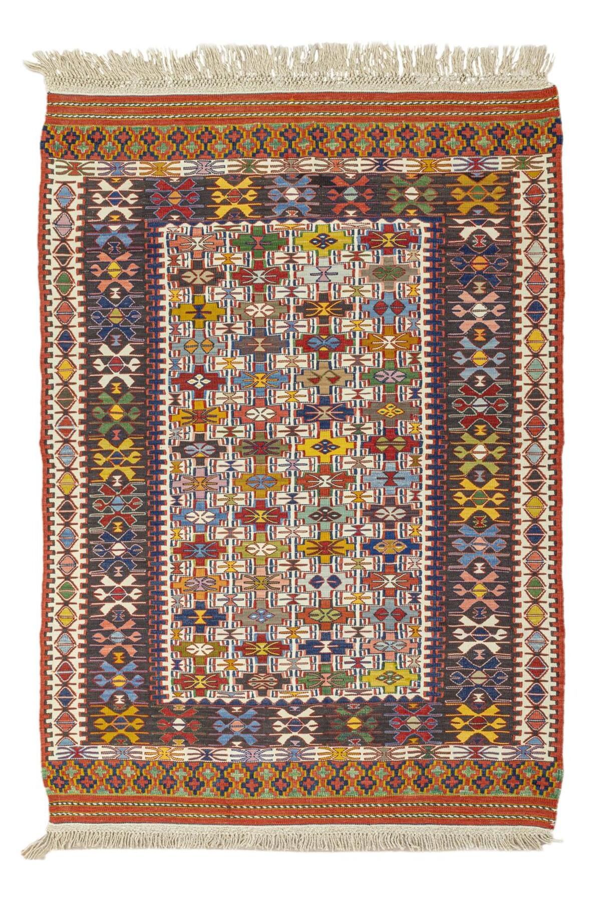 Soho Antiq Tove Renkli Yün Nuzumla Kilimi 109x152 cm