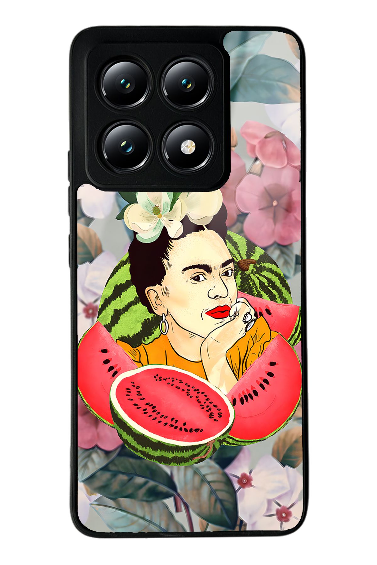 Spoyi Xiaomi Mi 14T Frida Kahlo Tasarımlı Glossy Telefon Kılıfı