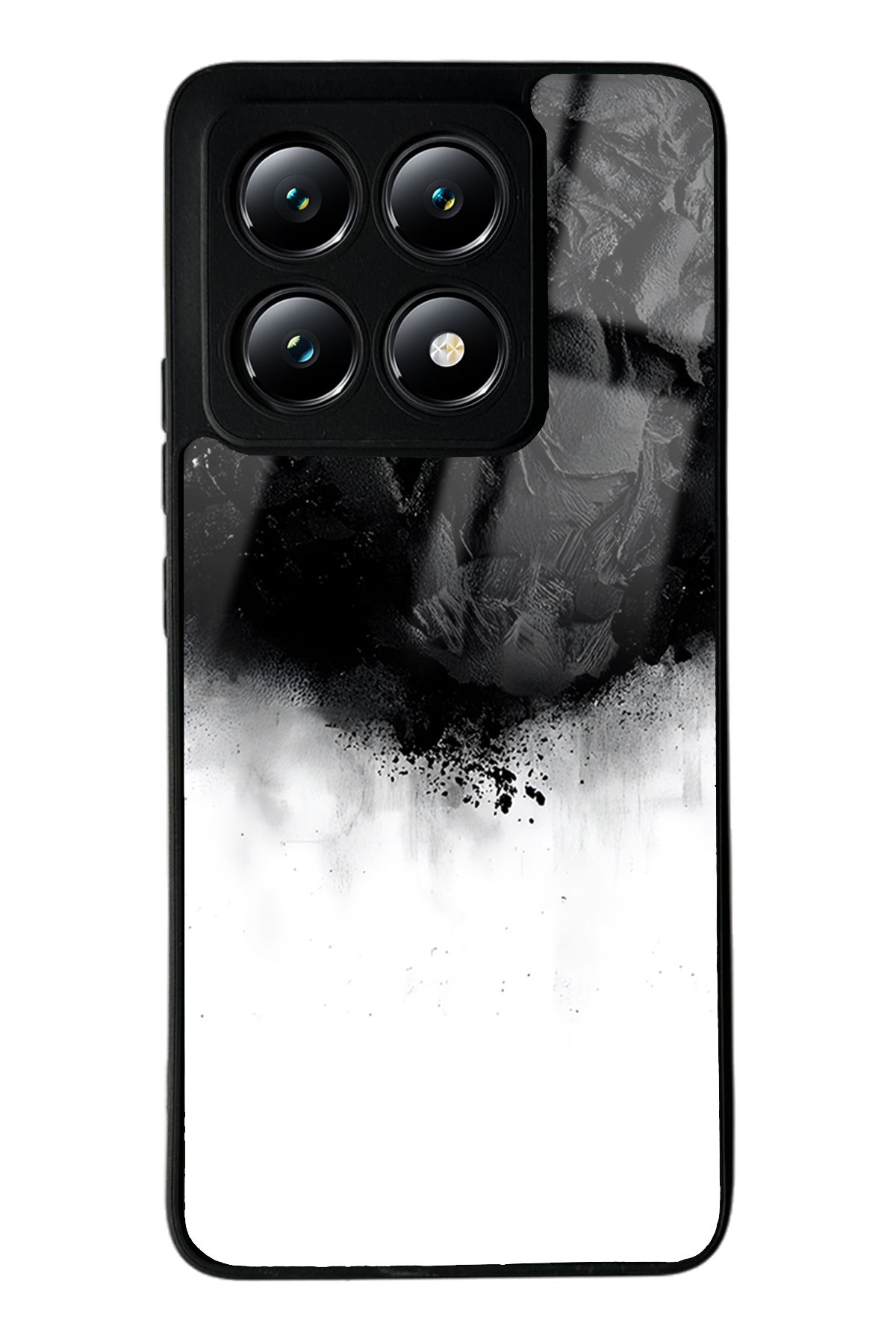 Spoyi Xiaomi Mi 14T Siyah duman Tasarımlı Glossy Telefon Kılıfı