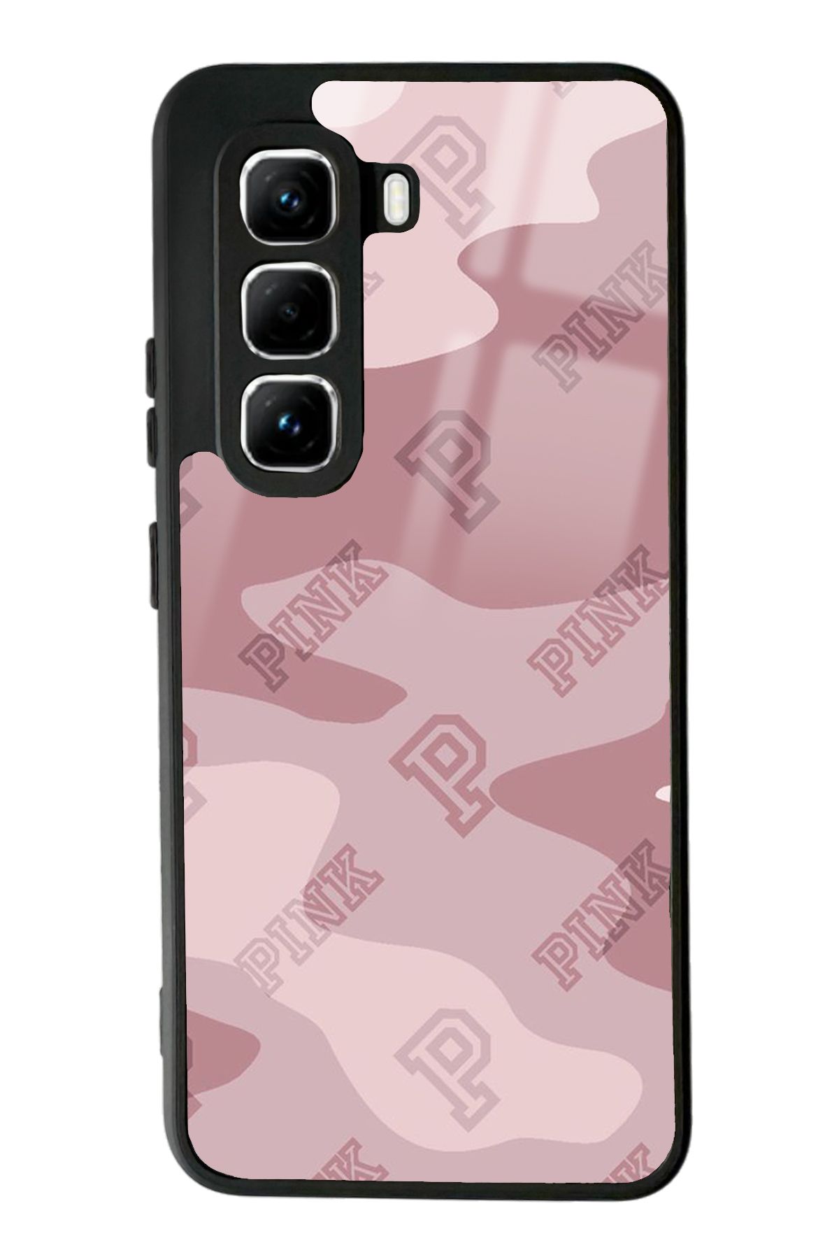 Spoyi İnfinix Hot 50 Pro Pink Tasarımlı Glossy Telefon Kılıfı