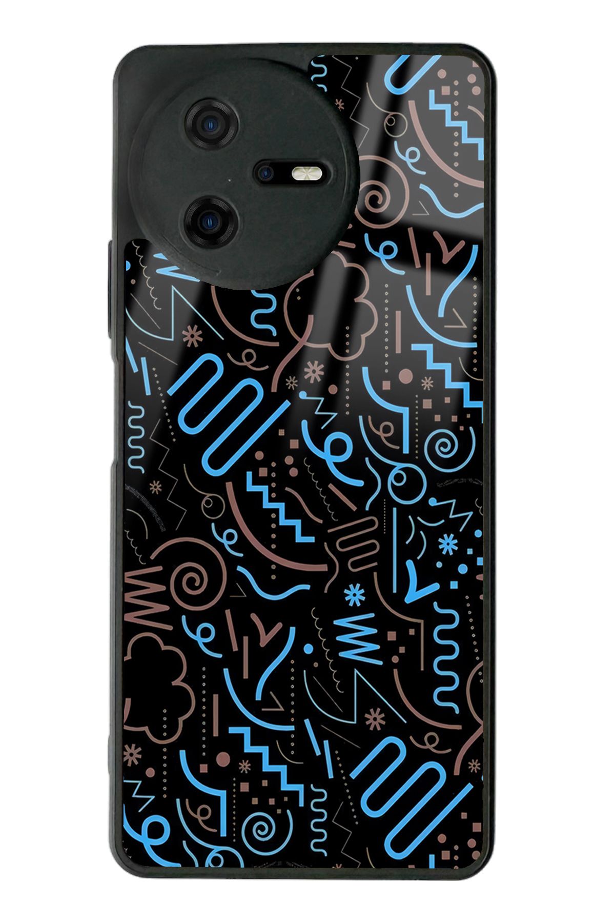 Spoyi Casper Via A40 Geometrik Tasarımlı Glossy Telefon Kılıfı