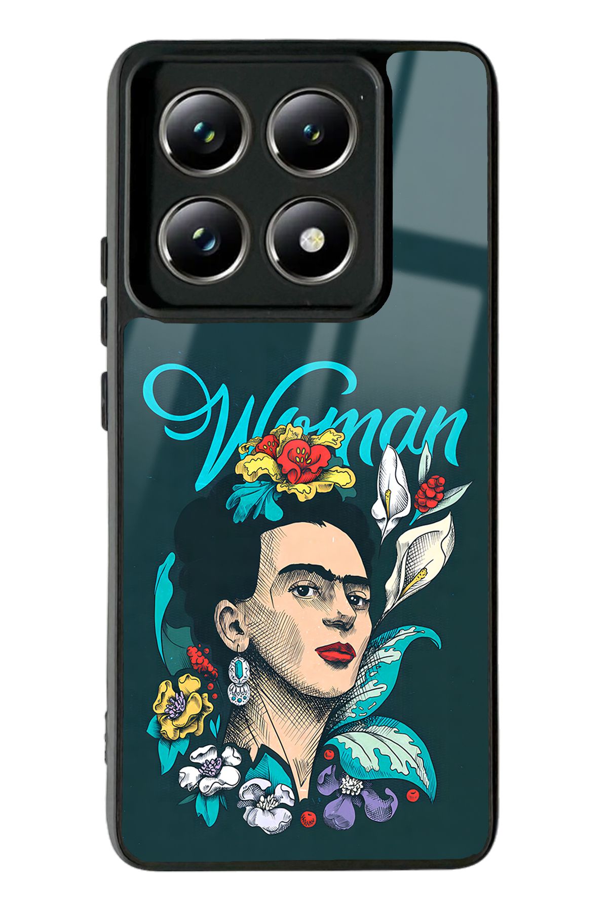 Spoyi Xiaomi Mi 14 T Pro Women Frida Kahlo Tasarımlı Glossy Telefon Kılıfı Uyumlu
