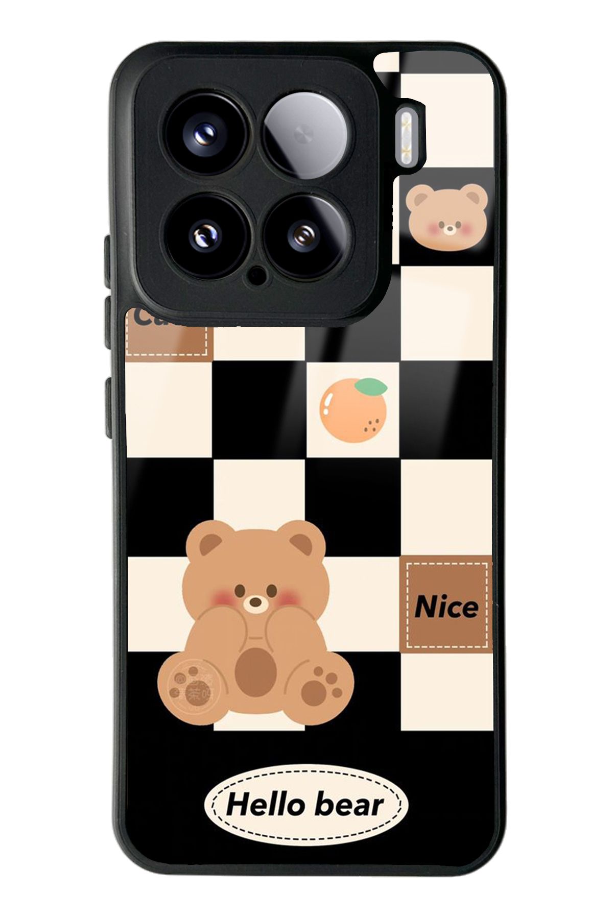 Spoyi Xiaomi Mi 15 Hello Bear Tasarımlı Glossy Telefon Kılıfı