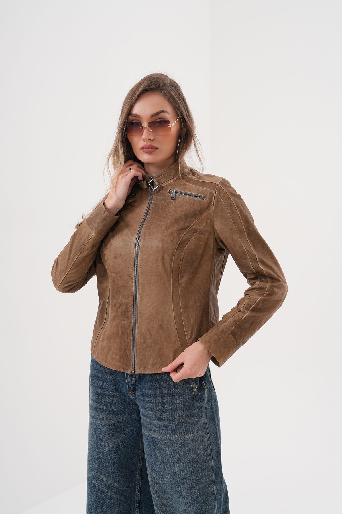 Metins Leather Kadın Deri mont