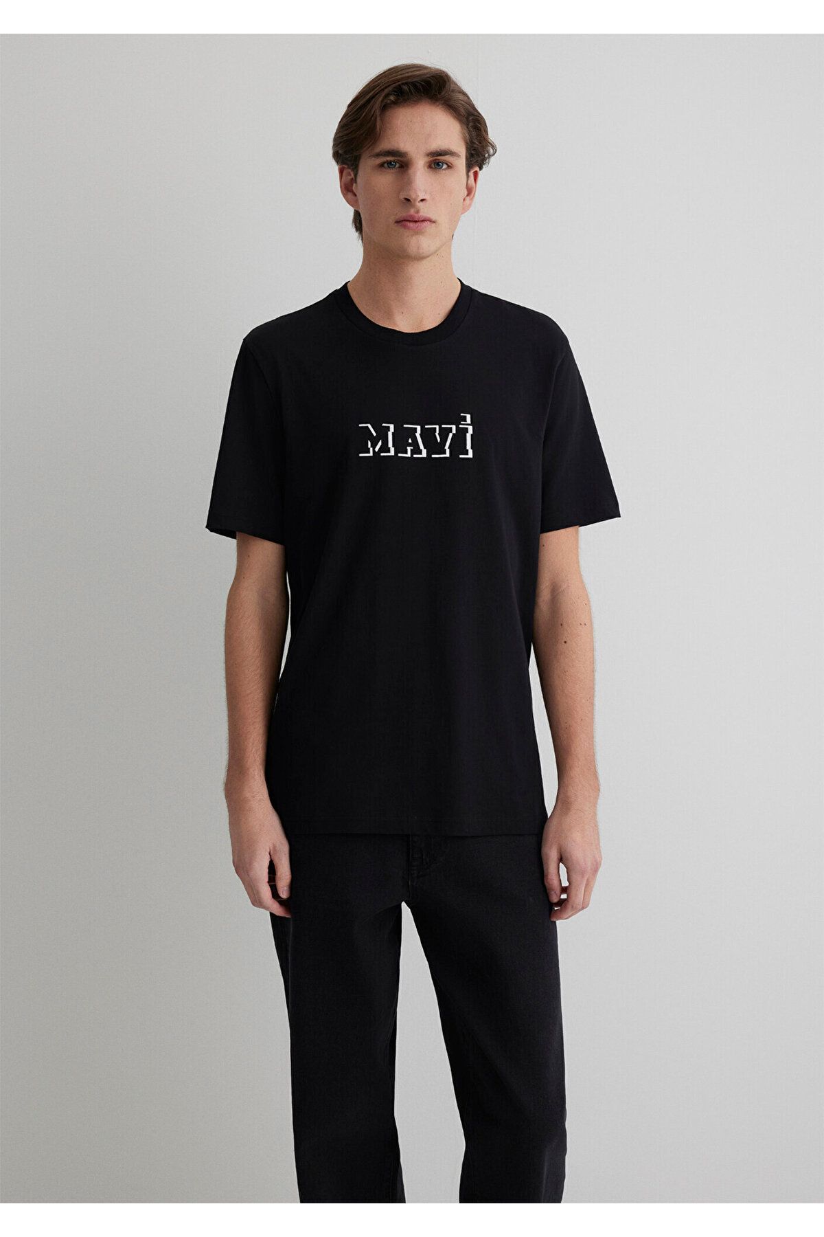 Mavi-Printed Black T-Shirt Loose Fit / Loose Relaxed Cut 0612686 -900 3
