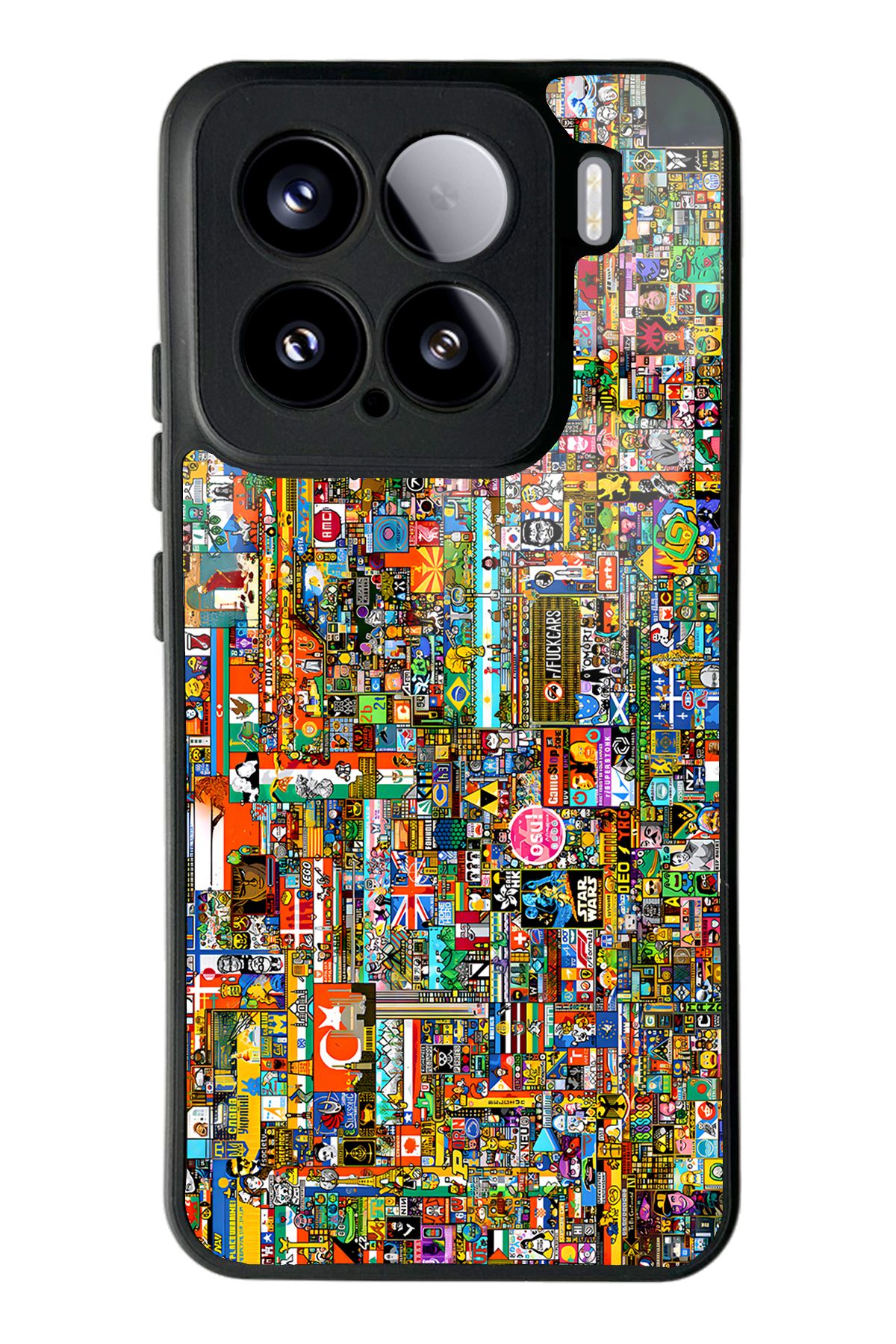 Spoyi Xiaomi Mi 15 R/Place Hatıra Tasarımlı Glossy Telefon Kılıfı