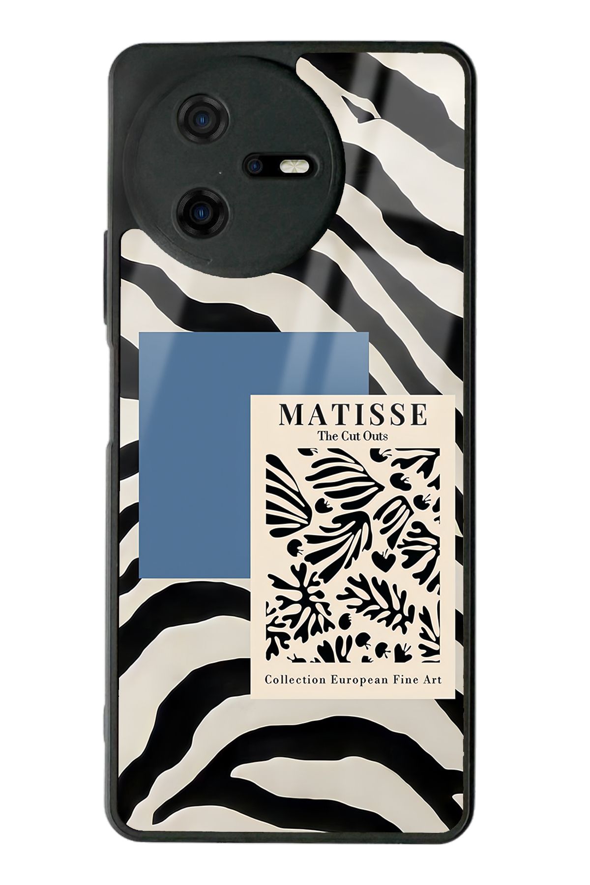 Spoyi Casper Via A40 Zebra Matısse Tasarımlı Glossy Telefon Kılıfı