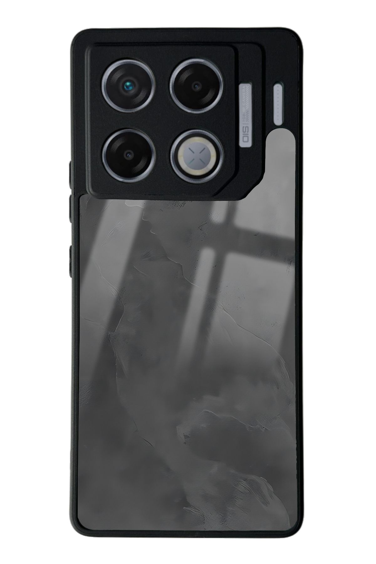 Spoyi İnfinix GT 20 Pro Gri Mermer Tasarımlı Glossy Telefon Kılıfı