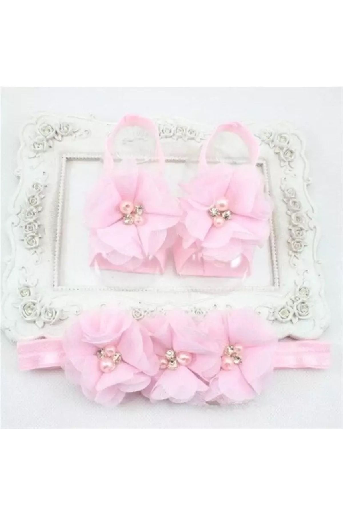 NURBİLGESTORE BEBEK MEVLÜT PATİK BANDANA TAKIMI BABY SHOWER HASTANE ÇIKIŞI HEDİYELİK ÜRÜNLER DOĞUM GÜNÜ