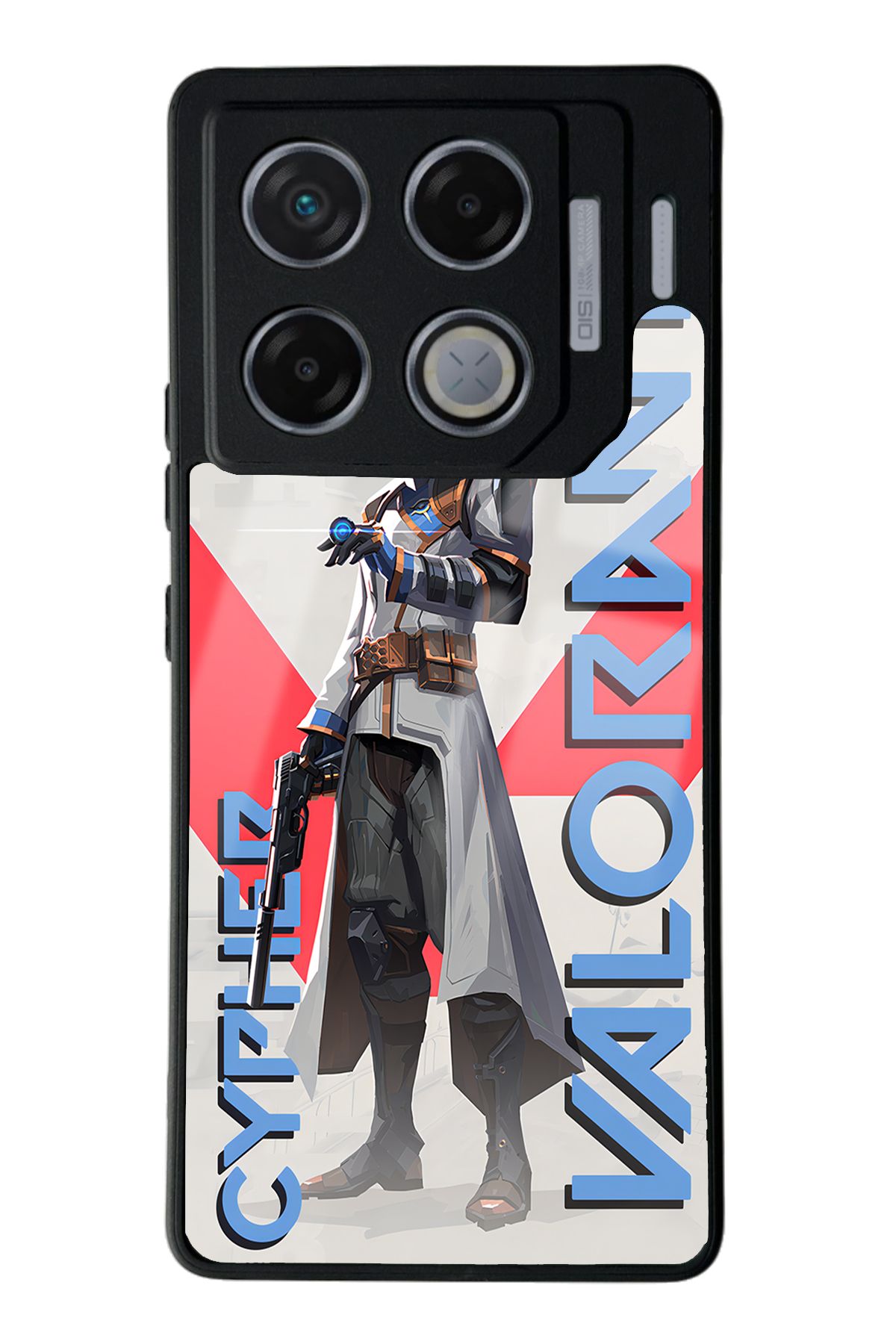 Spoyi İnfinix GT 20 Pro Uyumlu  Valorant Cypher Tasarımlı Glossy Telefon Kılıfı