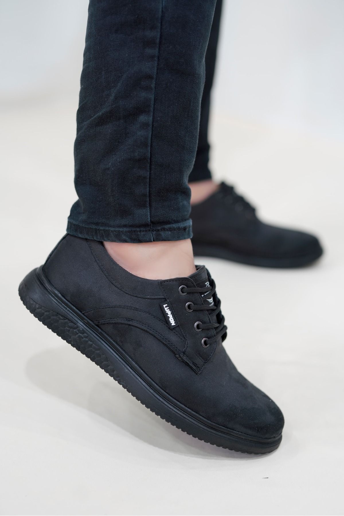 Nubbock Erkek Sade Siyah Günlük Casual Ayakkabı NK4030
