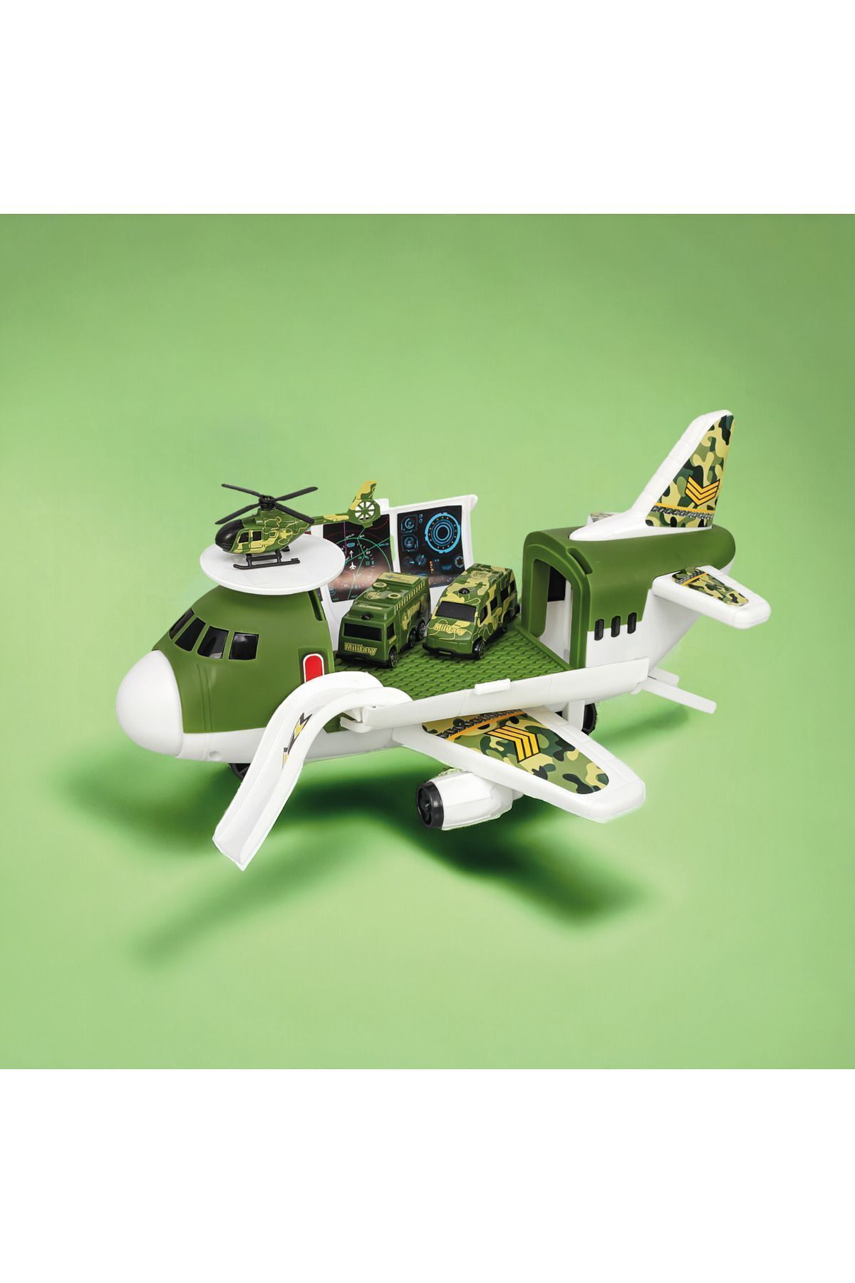 HEROES TOYS Askeri Uçak Seti - Çocuk Eğitici Öğretici Eğlenceli Oyuncak Uçak Seti