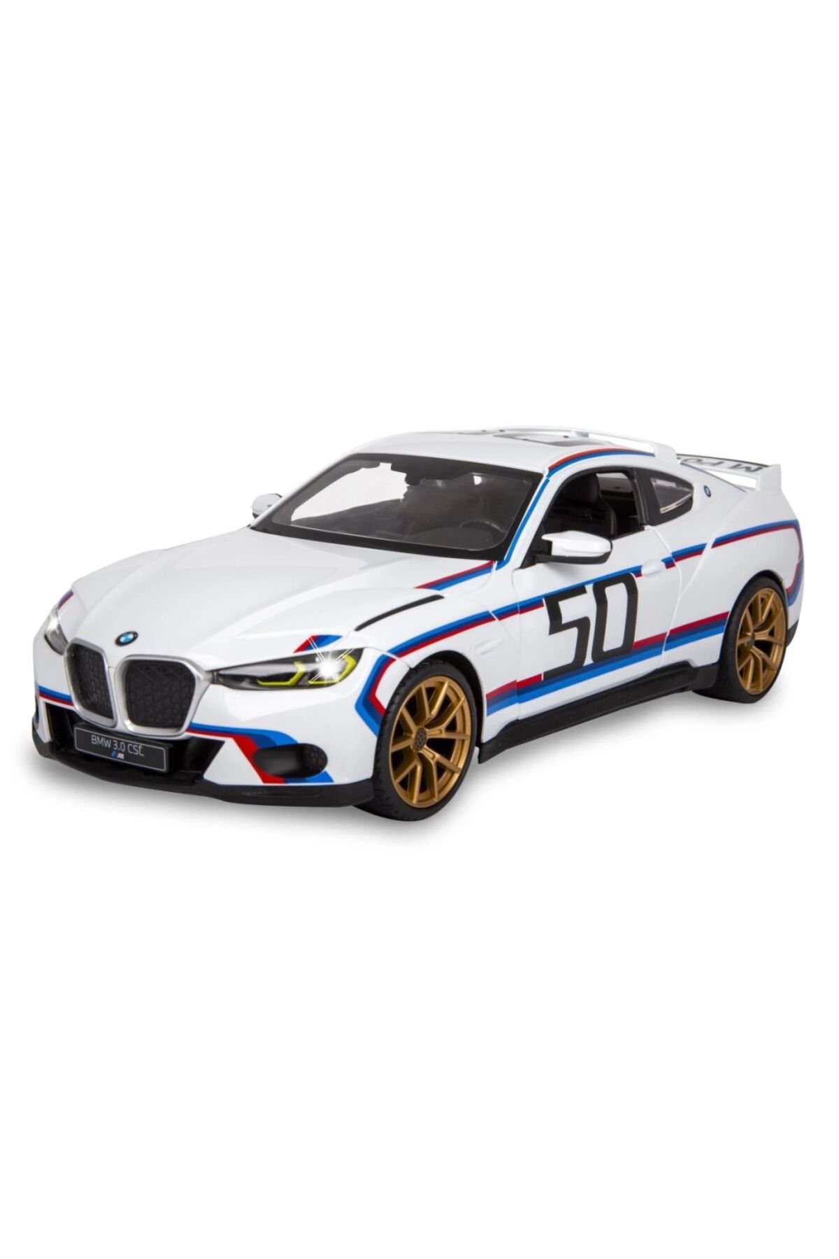 robotrend Çocuk Rastar 1/14 F/F Bmw 3.0 Csl 2.4Ghz Işıklı Uzaktan Kumandalı Araba