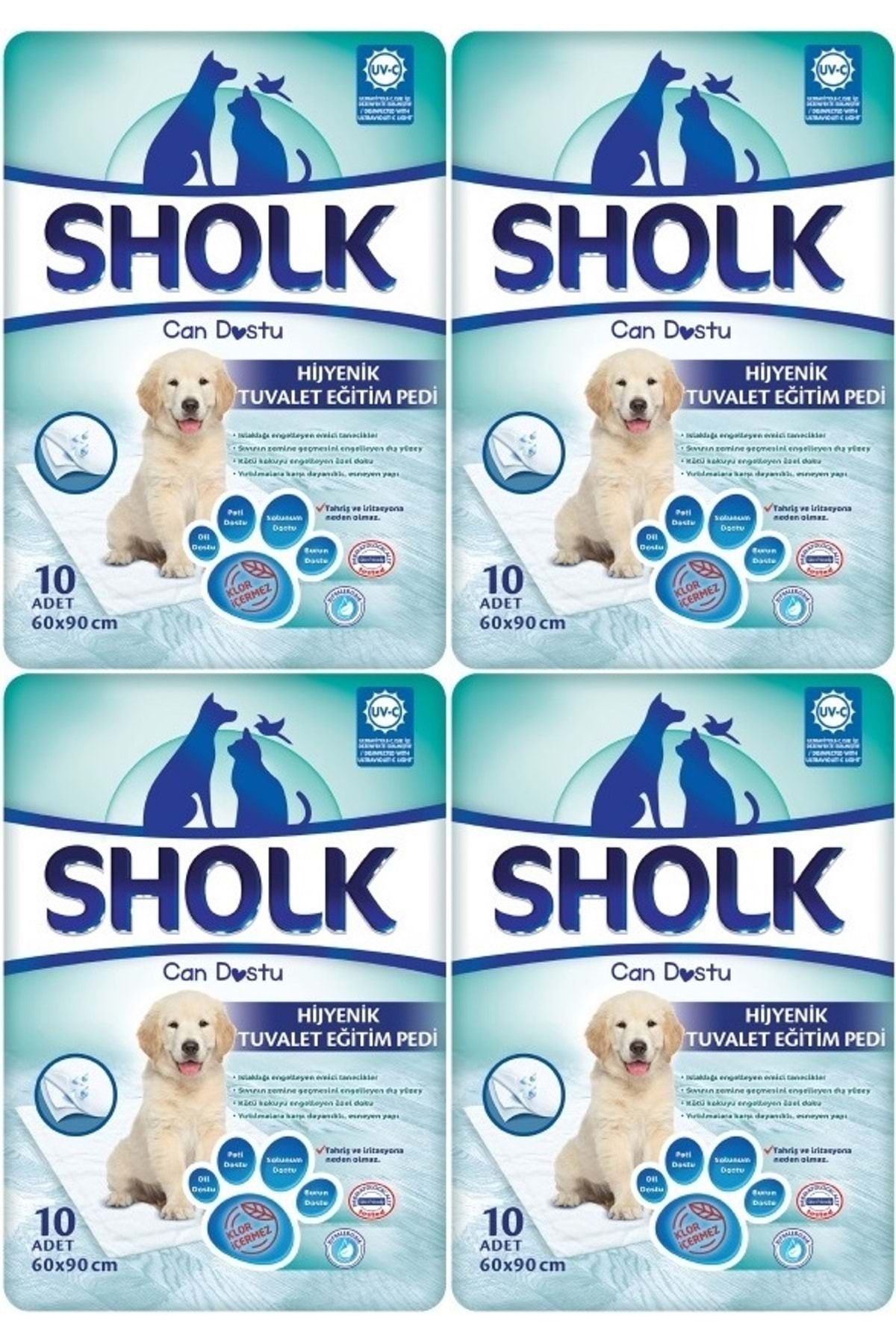 Sholk Evcil Hayvan Tuvalet Çiş Eğitim Pedi 60*90CM 40 Adet (4PK*10)