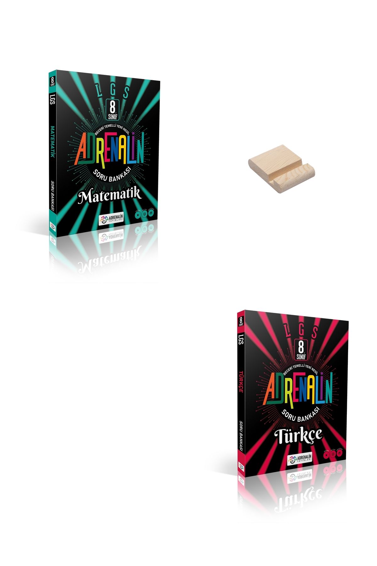 Adrenalin Yayınları LGS 8. Sınıf Matematik ve Türkçe Soru Bankası