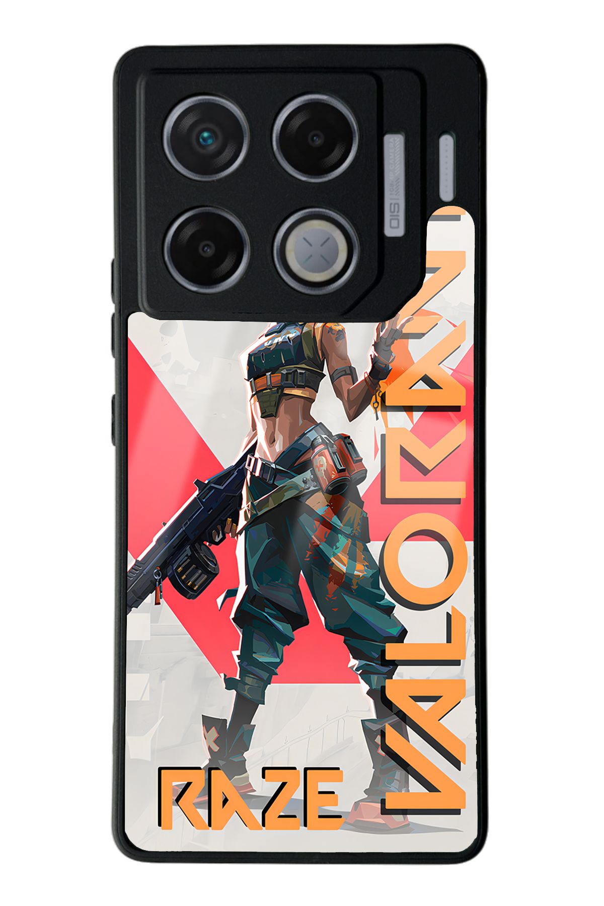 Spoyi İnfinix GT 20 Pro Valorant Raze Tasarımlı Glossy Telefon Kılıfı
