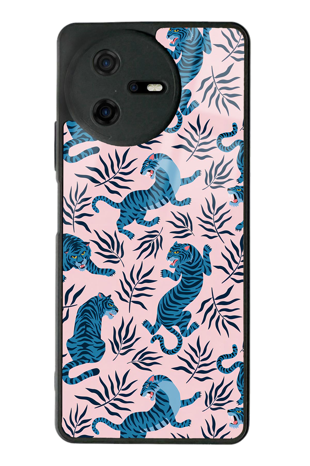 Spoyi Casper Via A40 Mavi Kaplan Tasarımlı Glossy Telefon Kılıfı