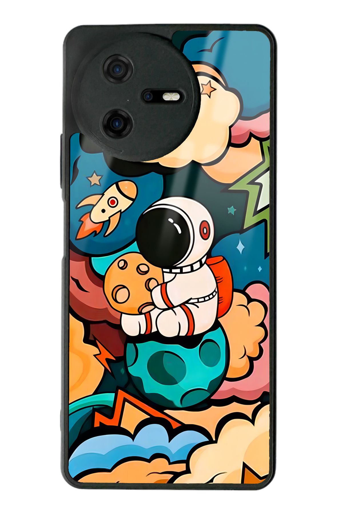 Spoyi Casper Via A40 Baby Astronaut Tasarımlı Glossy Telefon Kılıfı