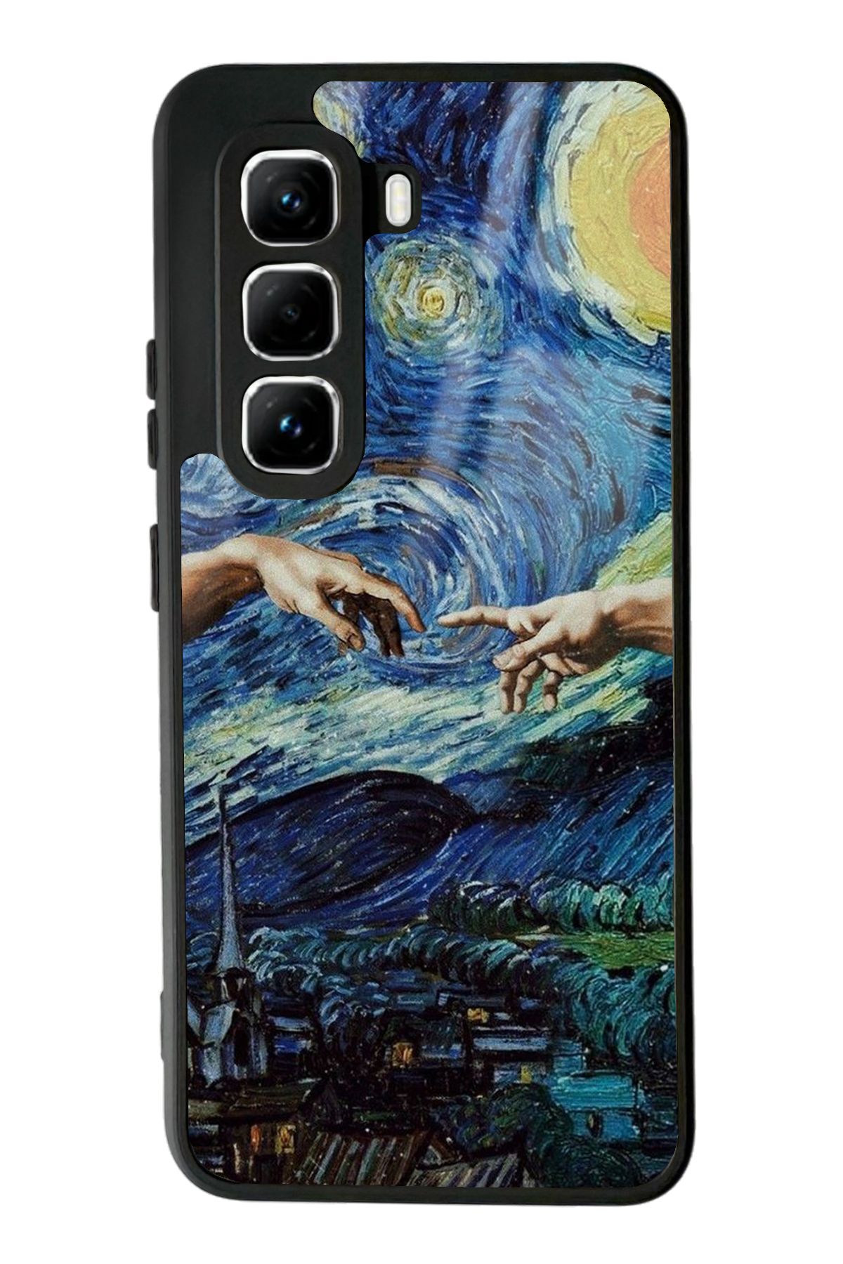 Spoyi İnfinix Hot 50 Pro El Ele Tasarımlı Glossy Telefon Kılıfı