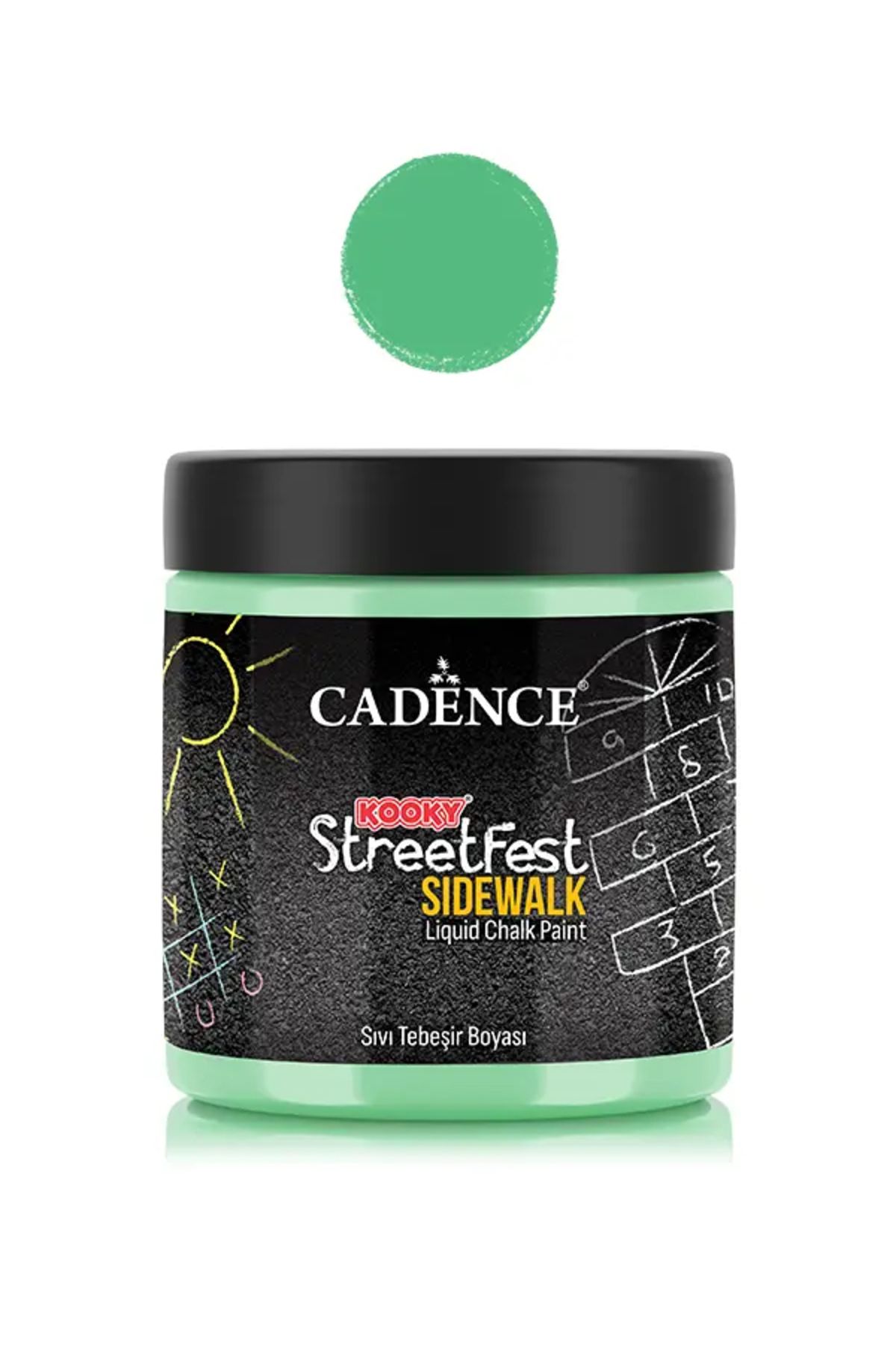 Cadence SF08 Yeşil Sıvı Tebeşir Boyası 250ML - Cadence Kooky Streetfest