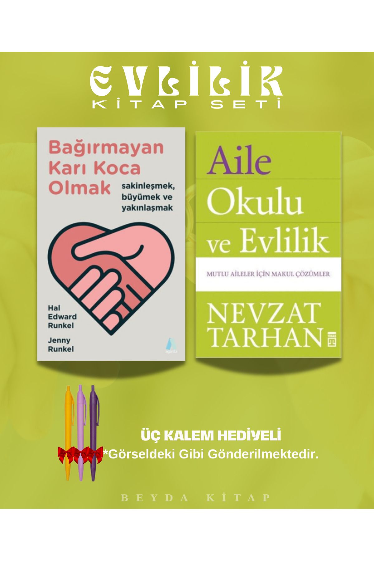 Aganta Yayınları Bağırmayan Karı Koca Olmak - Aile Okulu ve Evlilik - Kitap Seti - EVLKADY1