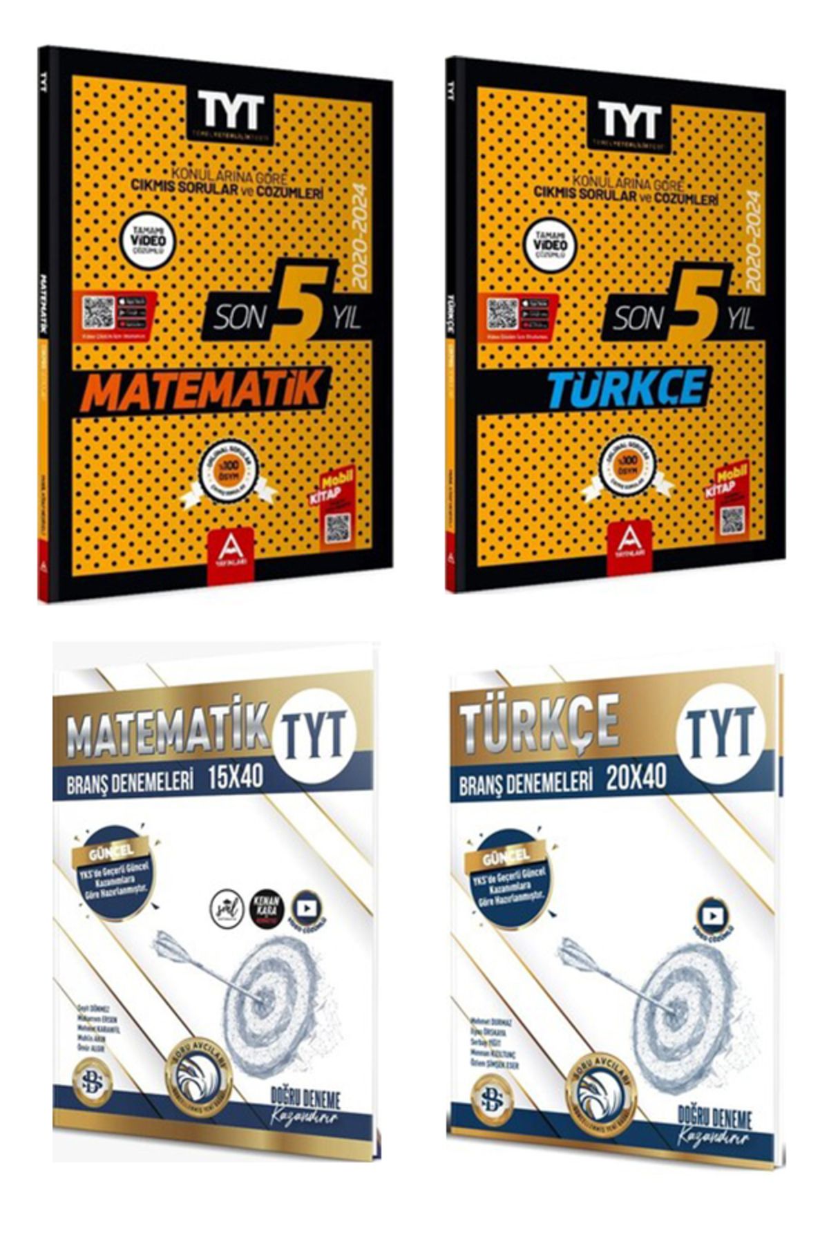 A Yayınları 2025 TYT Matematik Türkçe Çıkmış Sorular ve Deneme Seti