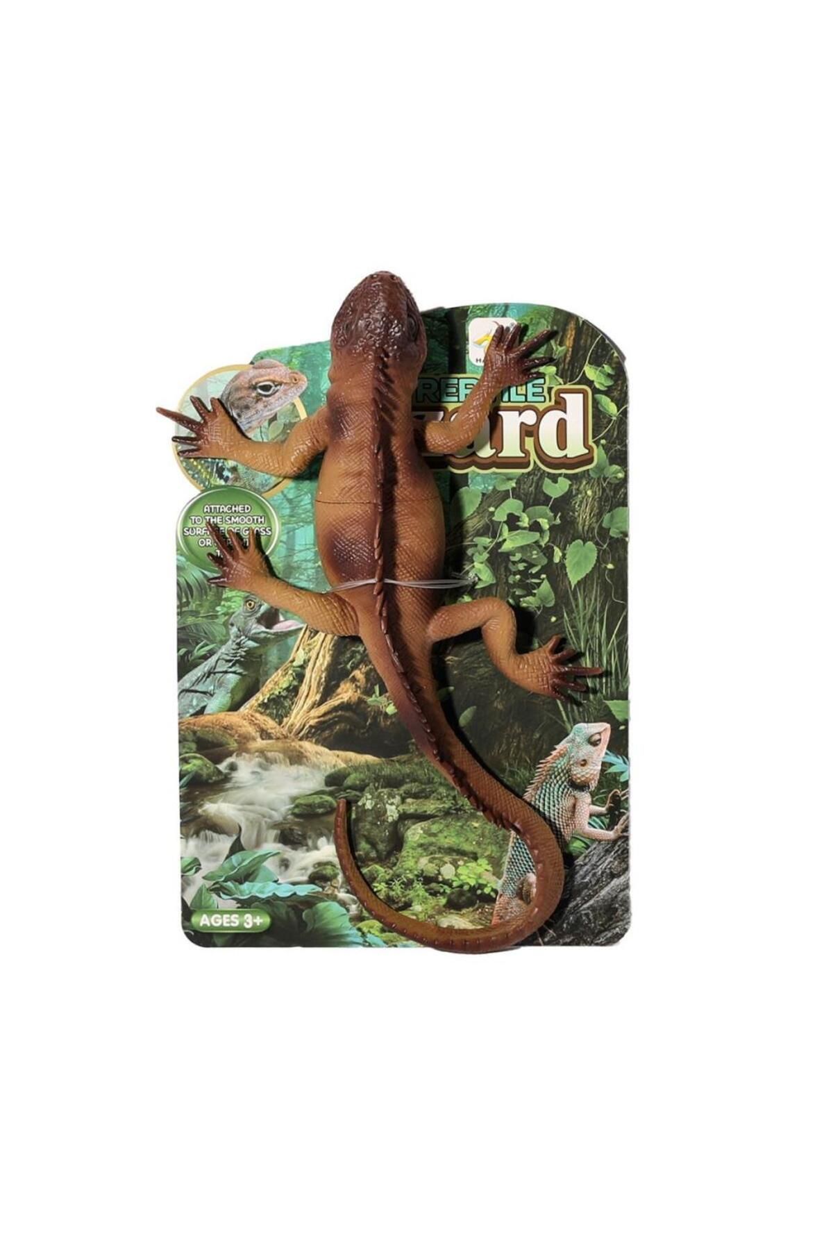 DENİZBİLİŞİM Nessiworld Hj058-1 Pvc Vantuzlu Duvar Kertenkelesi -birliktoys