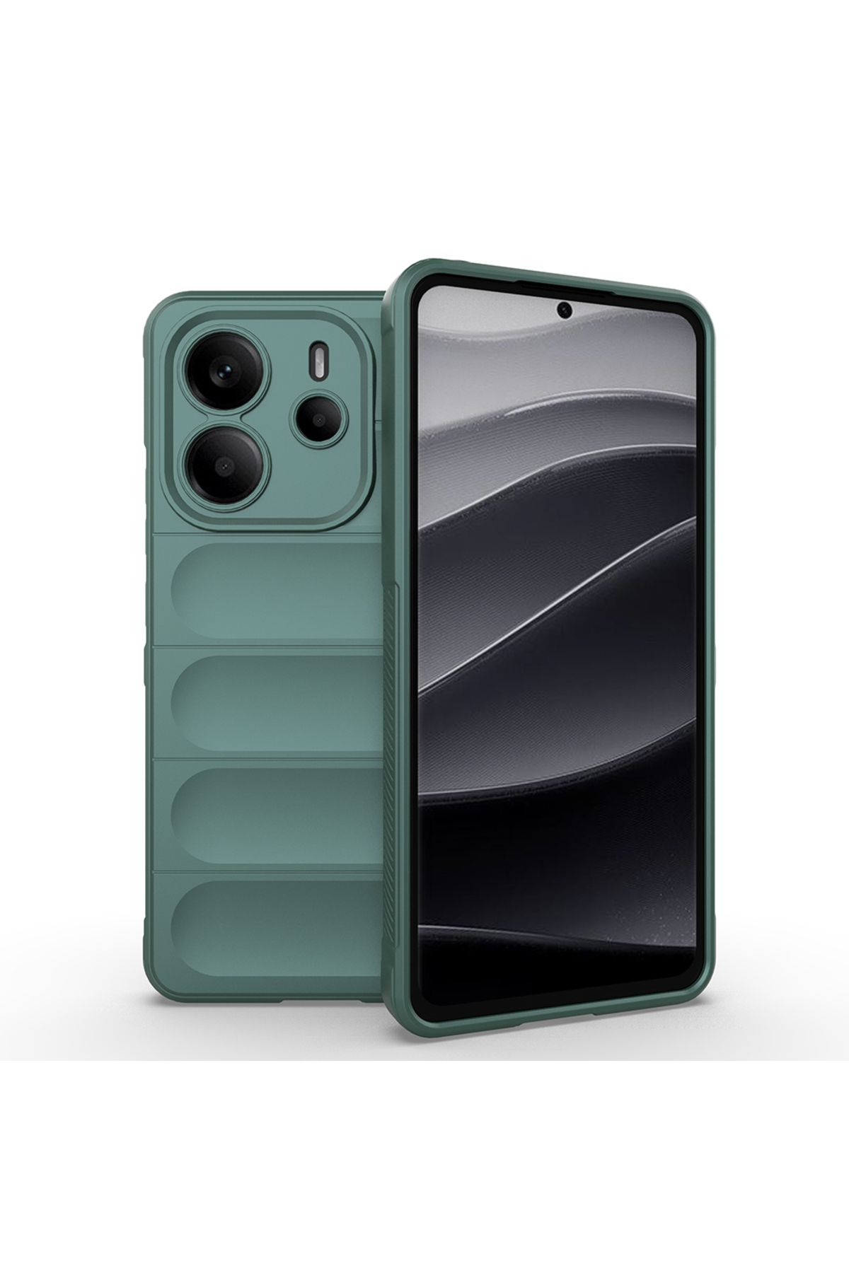Coverzone Xiaomi Redmi Note 14 4G İle Uyumlu Kılıf TPU Oyuklu Arka Yüzey Z-Etnik Esnek O-tto Prime