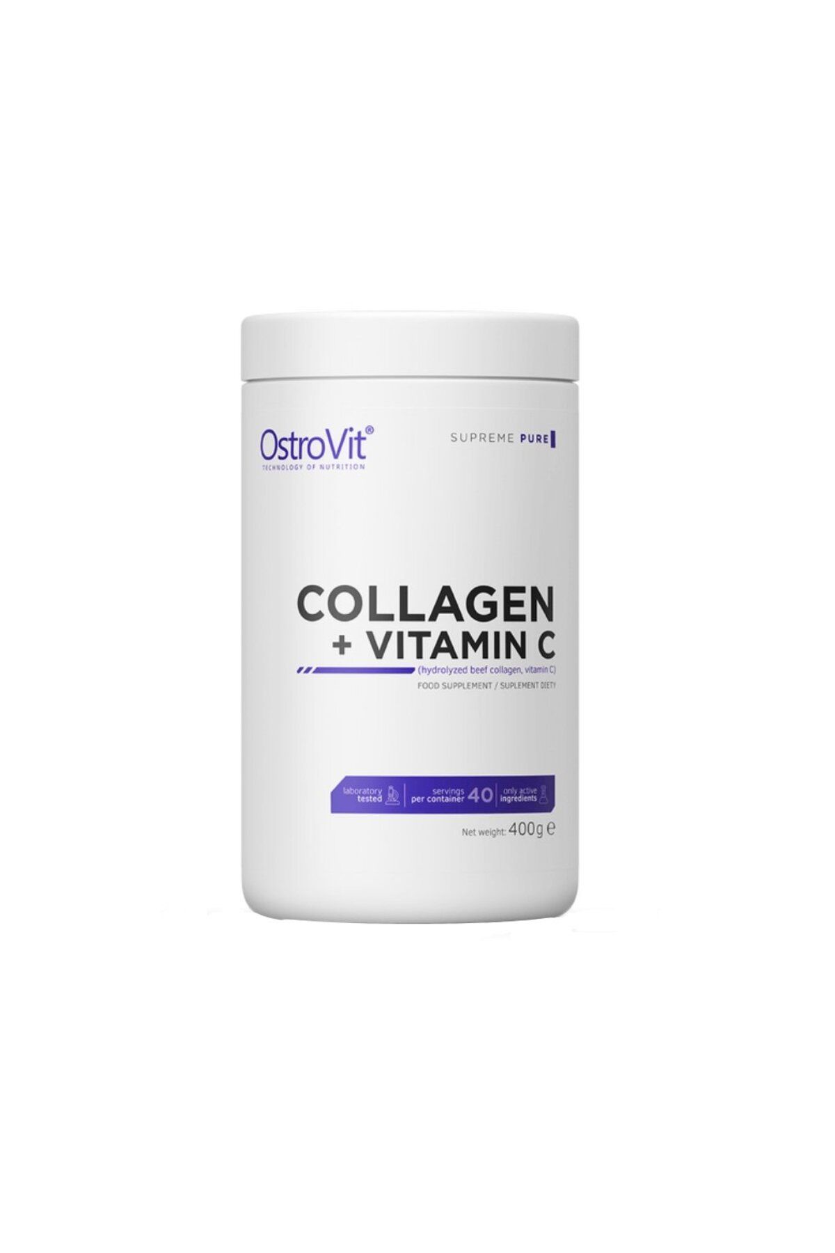 Ostrovit Supliment Pudra Colagen + Vitamina C 400g Ostrovit - One Size