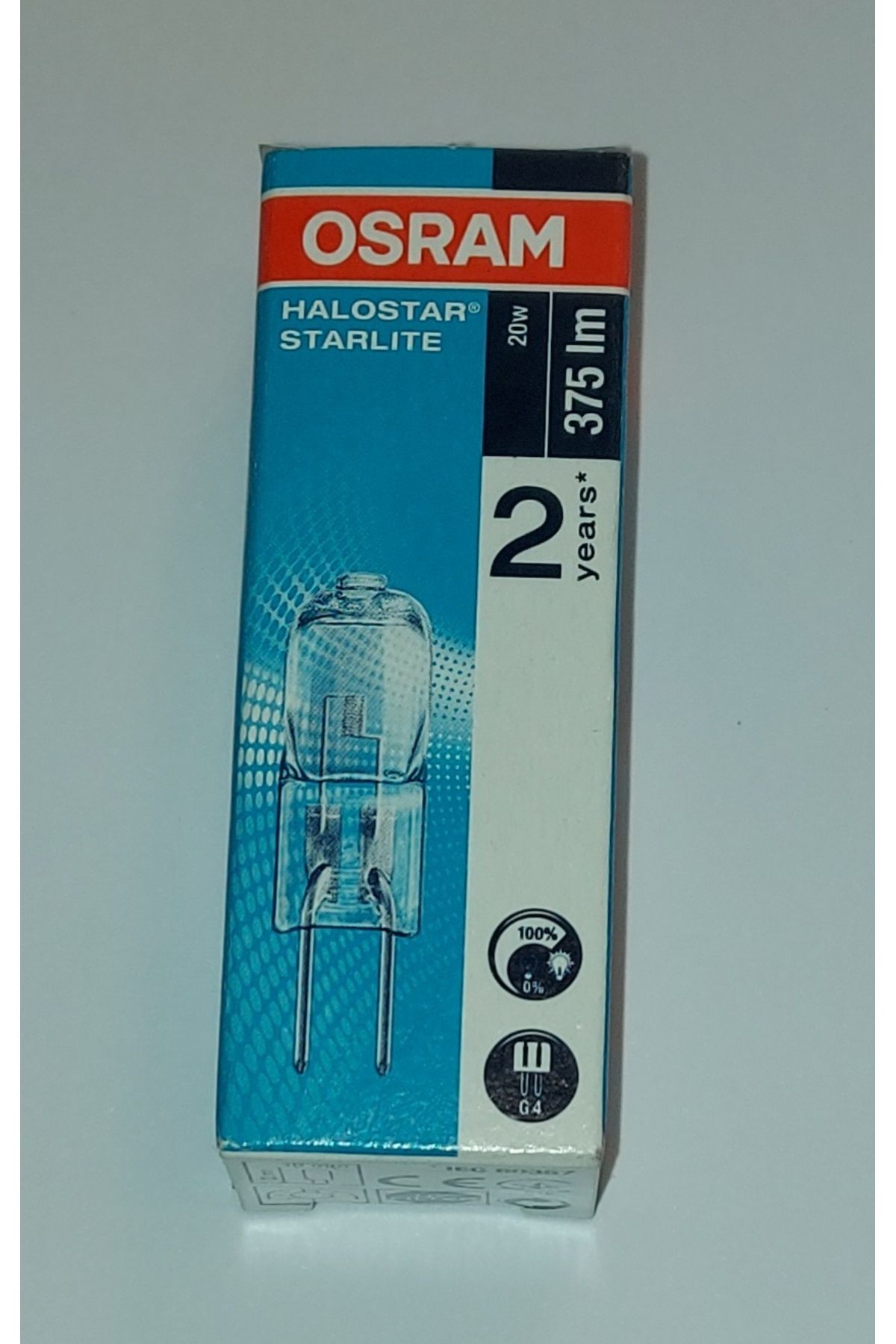 Osram Halostar Starlıfe 12v 20w G4 İğne Bacak Dimlenebilir Halogen Ampul