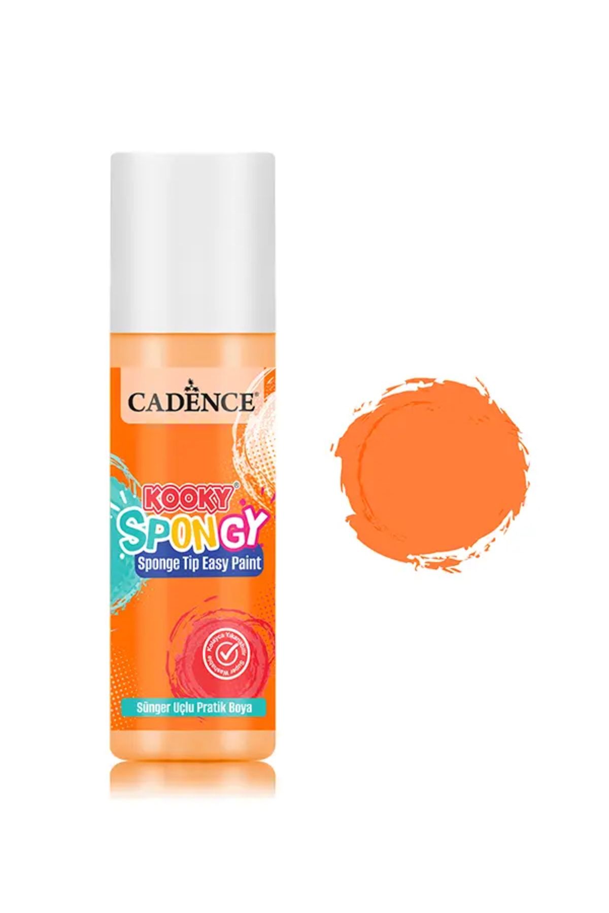 Cadence SPN03 Turuncu Spongy Sünger Uçlu Pratik Boya 100ML