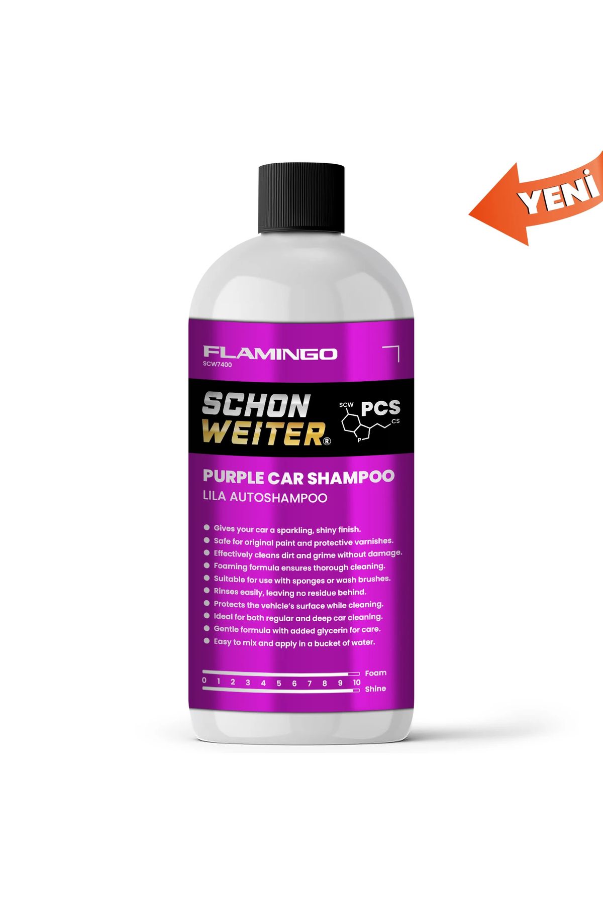 SCHON WEITER Schön Weiter PCS Car Shampoo Flamingo 500 Ml - Cilalı Oto Şampuanı