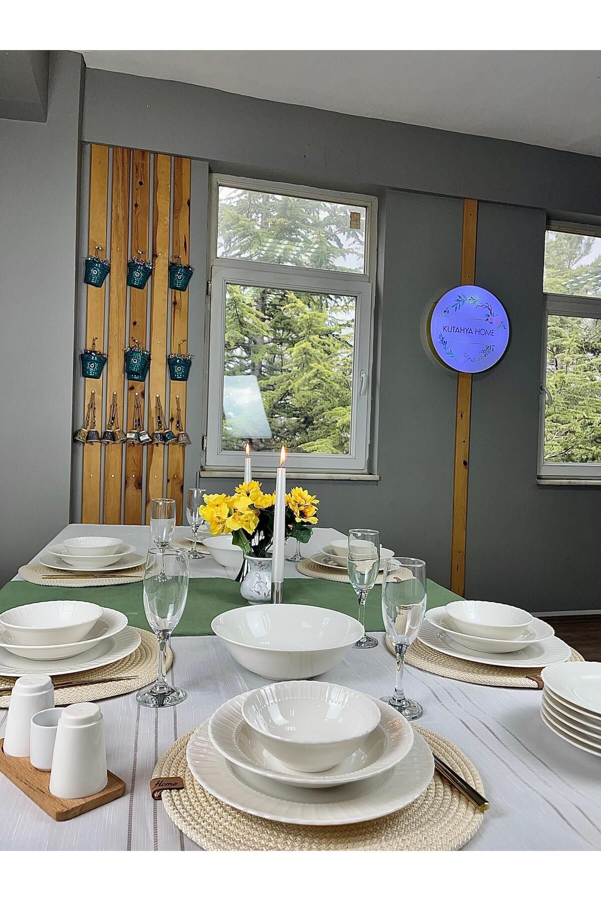 qtahya homes queen of kütahya Safir Yemek Takımı 24 Parça Porselen
