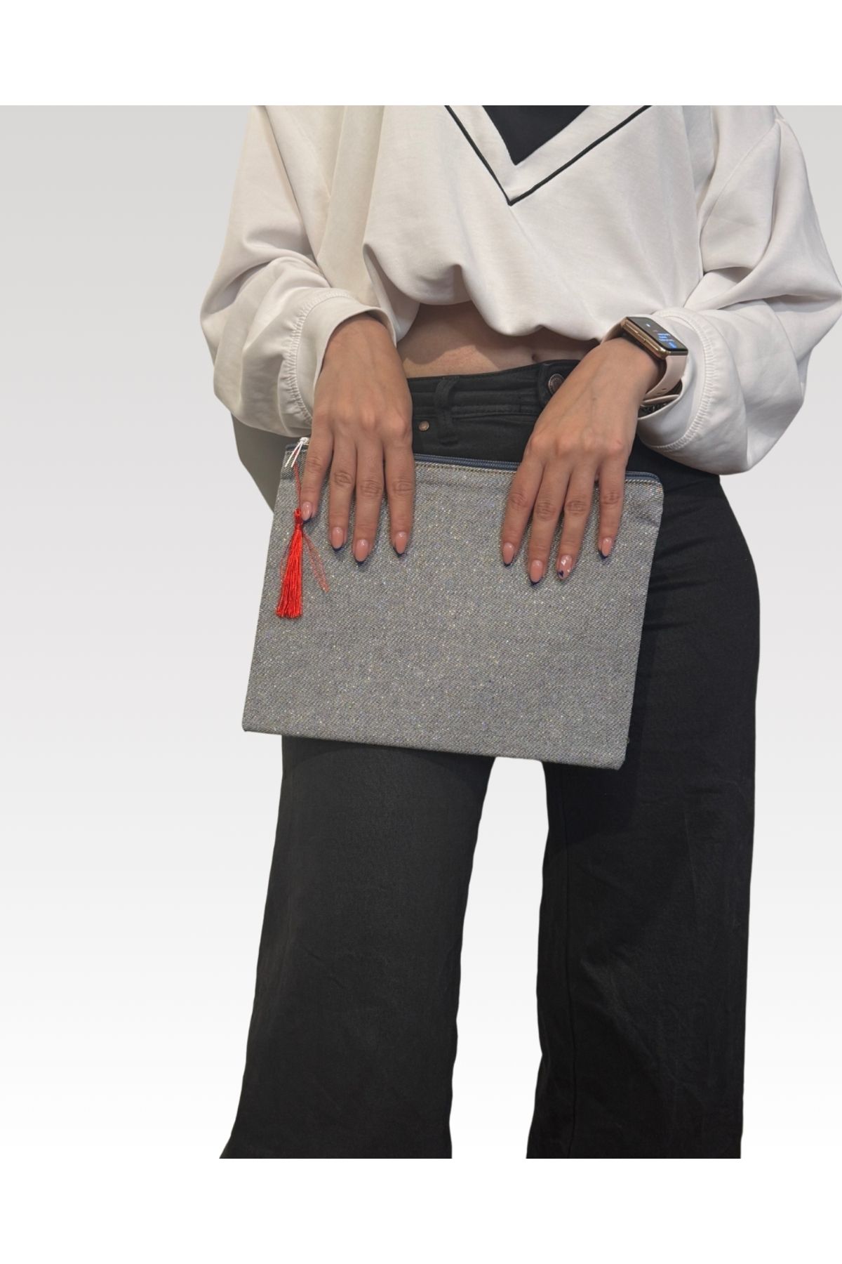 PUUMTEX Puum X Parlak Clutch Çanta