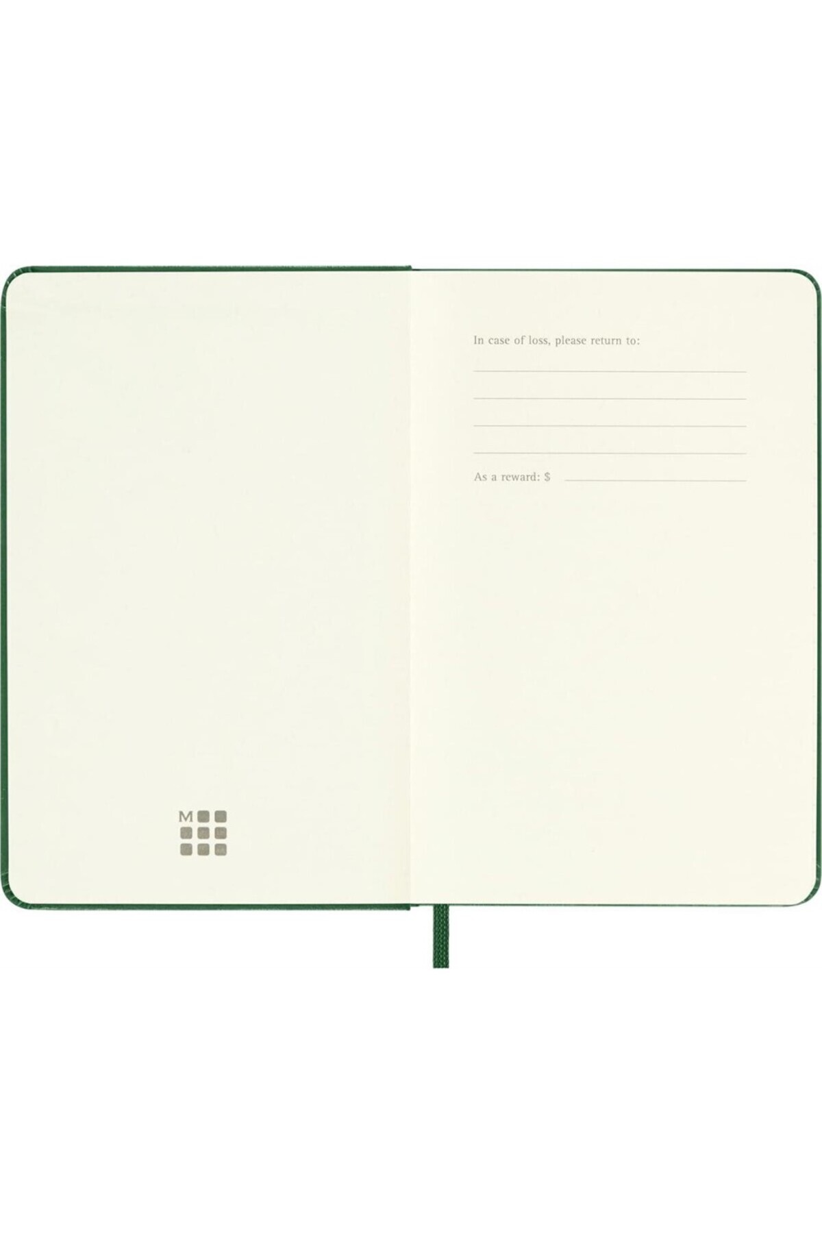 Moleskine-Striped Myrtle Green Notebook Pocket Size Hard Cover 3