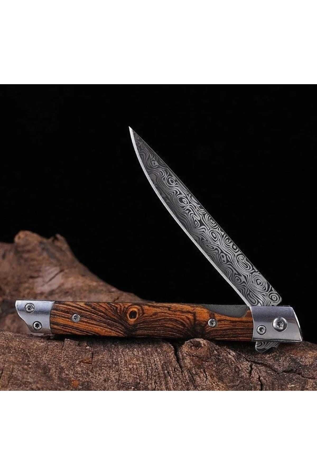 NIGHTSUN M-390 Damascus Katlanabilir Özel Deri Kılıf