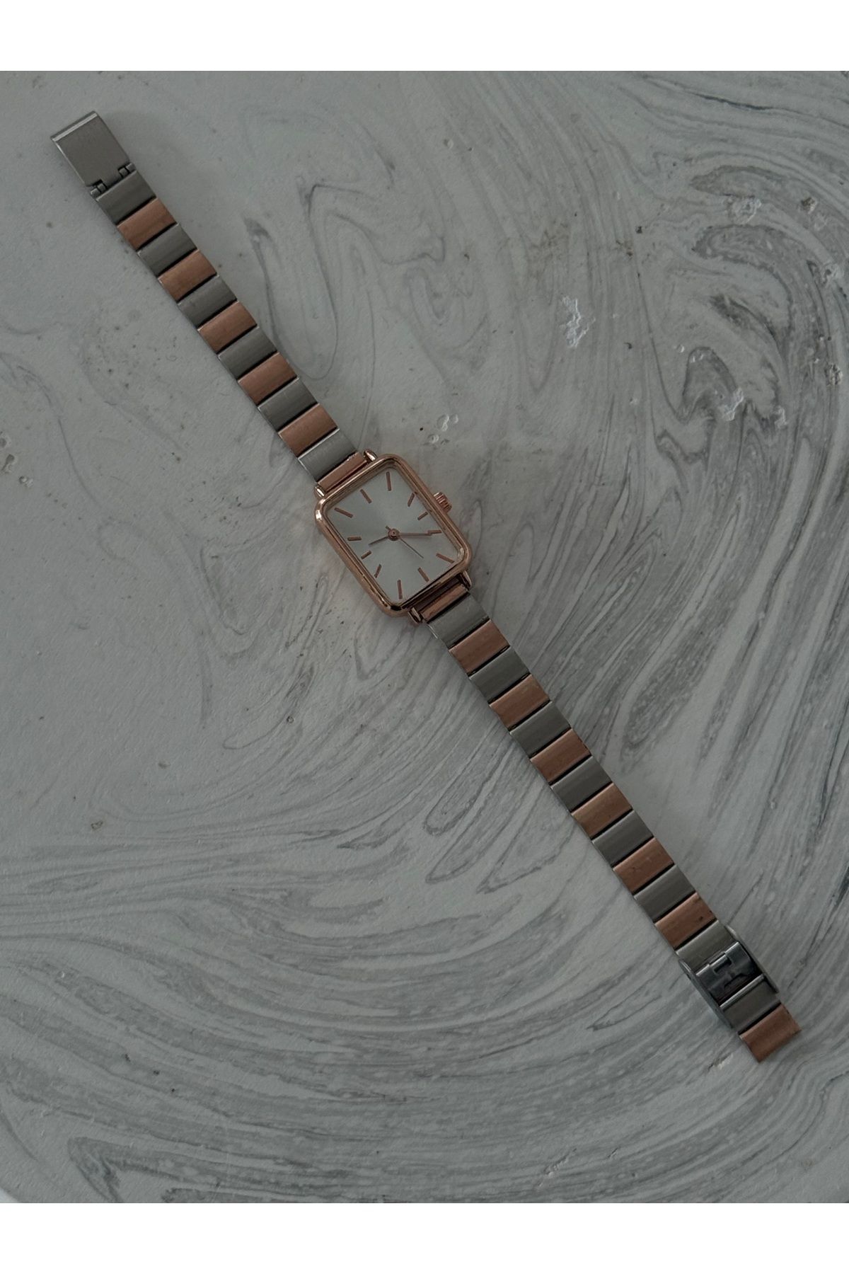 Juaste Classic Silver Rose Gold Kol Saati