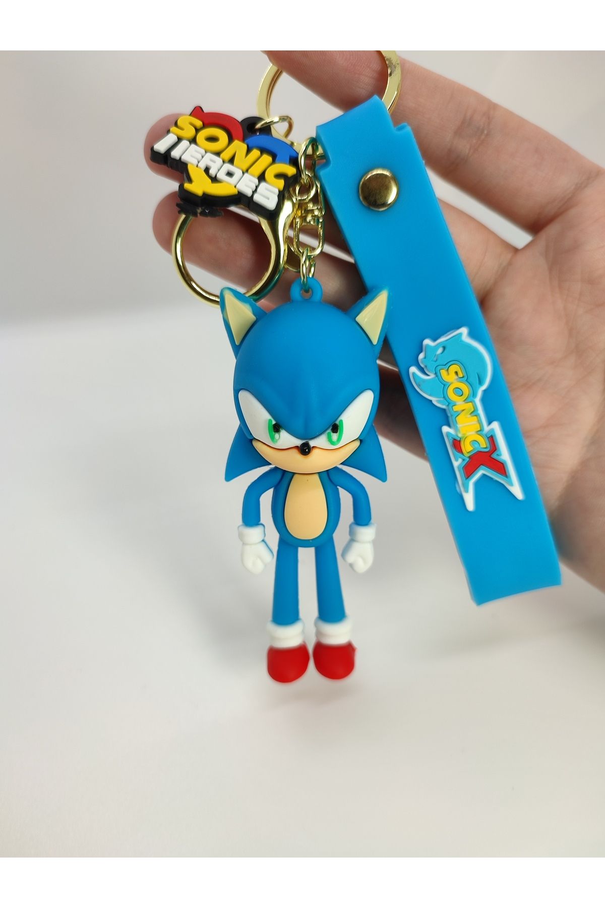 Mia Giyim Süper Sonic Kirpi Sonik 3D LüxAnahtarlık Ve Çanta Aksesuarı