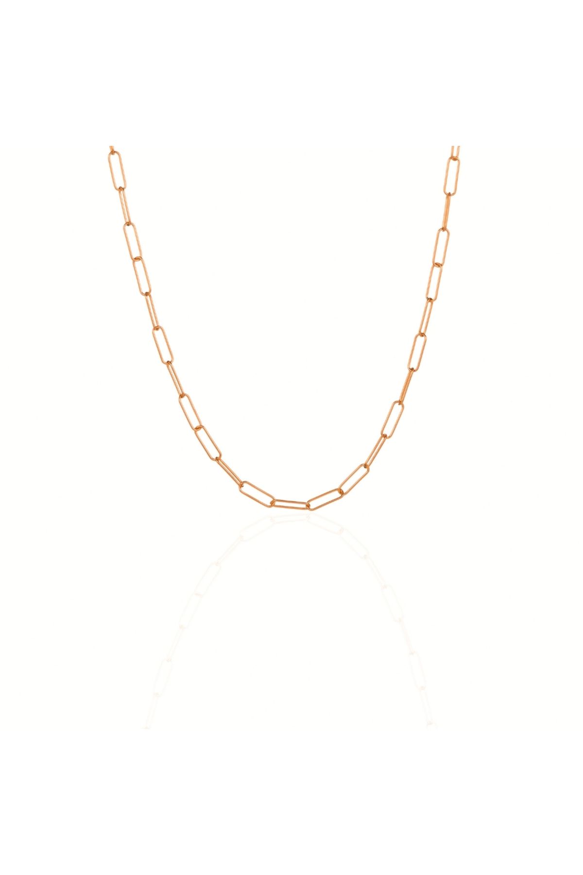 Klart Jewellery Ataç zincir Gümüş Kolye Ataş zincir 925 ayar Gümüş Kolye