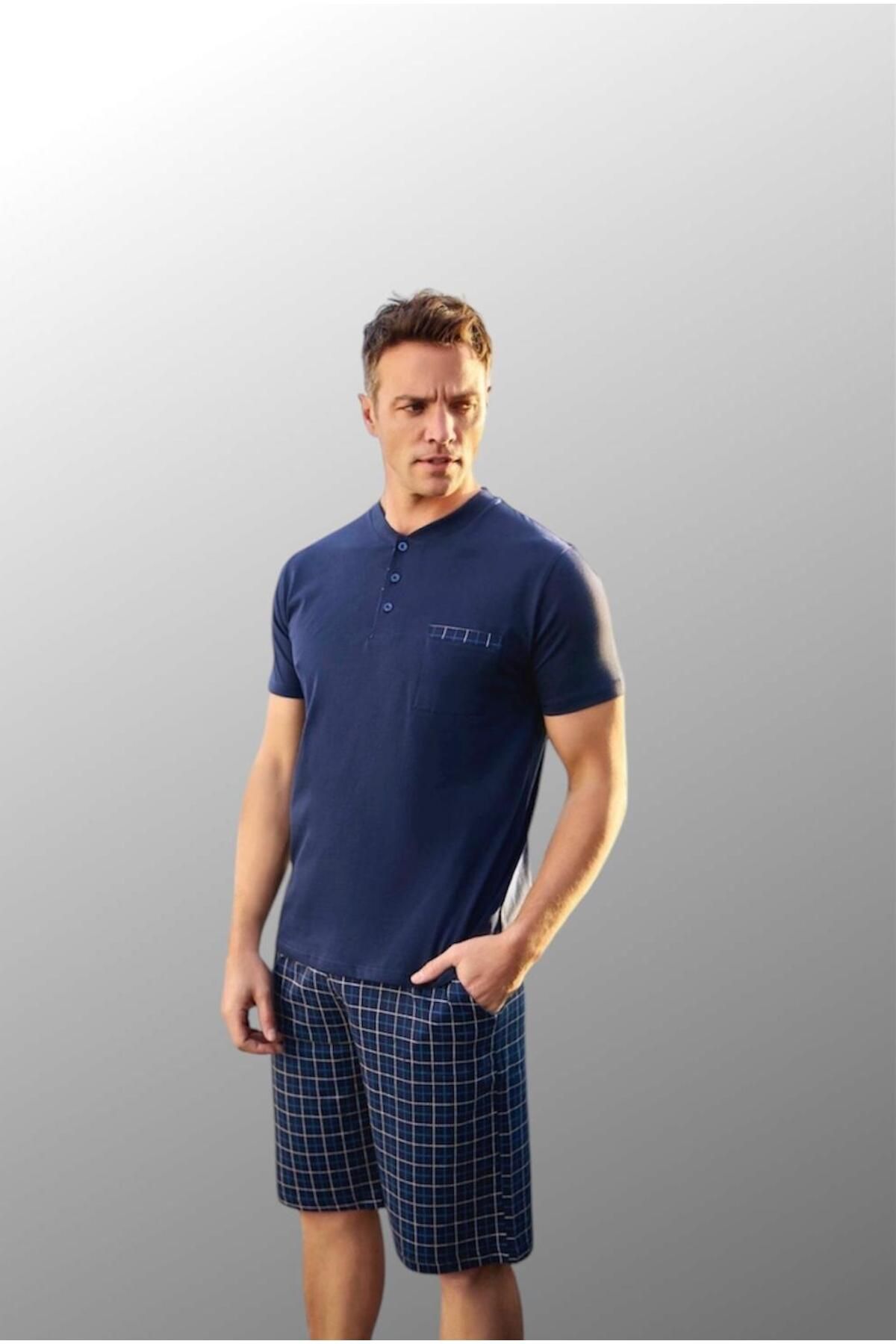 Pijamoni erkek şort takım