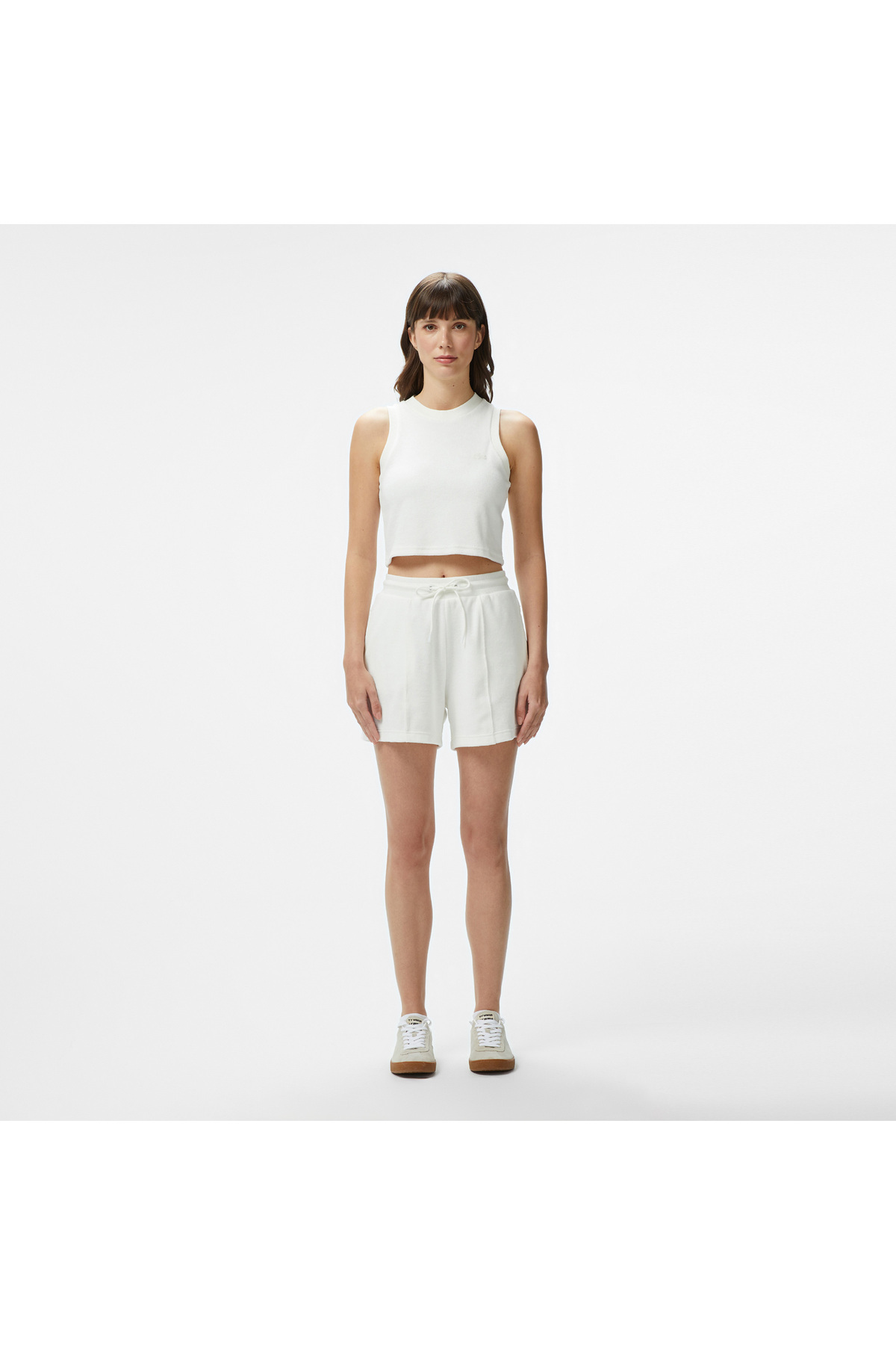 Kadın Relaxed Fit Beyaz Şort