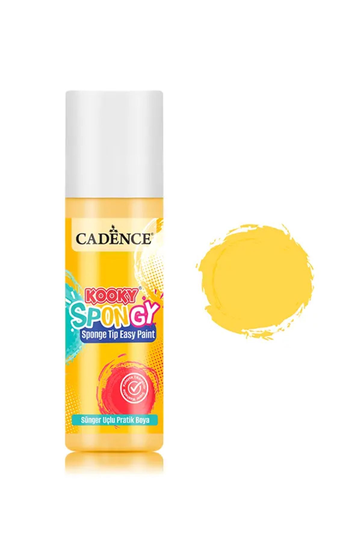 Cadence SPN02 Güneş Sarı Spongy Sünger Uçlu Pratik Boya 100ML