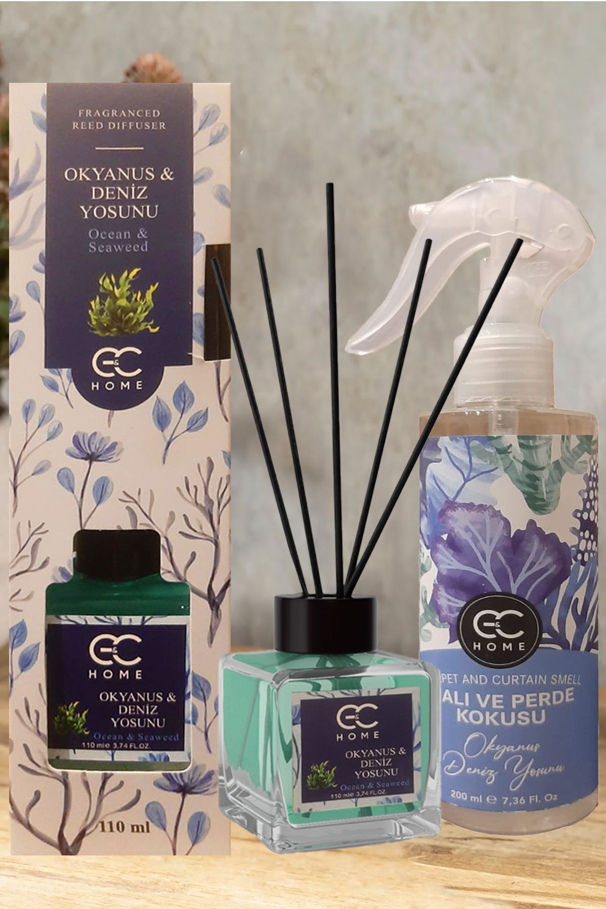 G&C HOME OKYANUS AROMALI Halı Perde Ve Koltuk Kokusu SPREY-BAMBU 2'Lİ SET