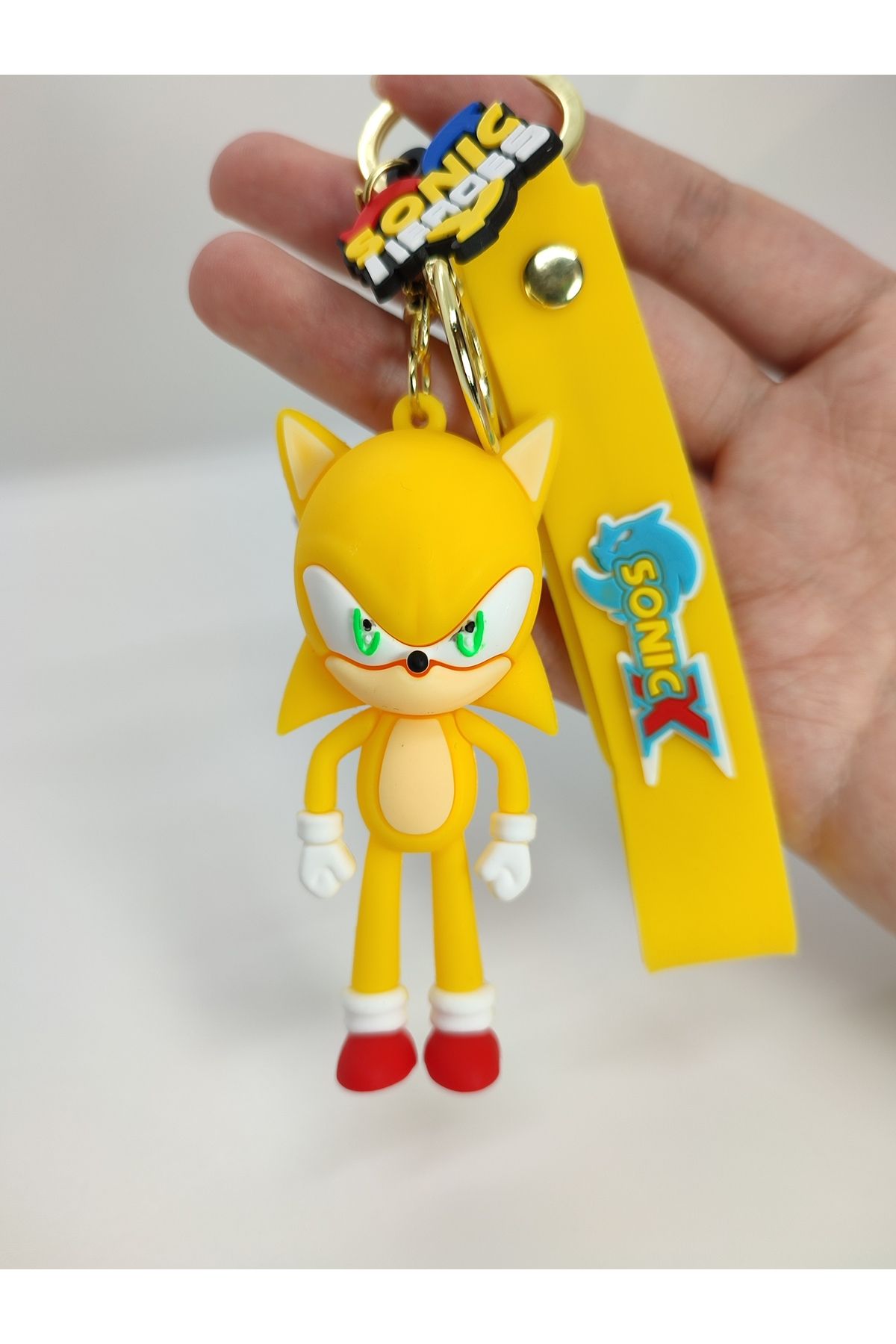 Mia Giyim Süper Sonic Kirpi Sonik 3D LüxAnahtarlık Ve Çanta Aksesuarı
