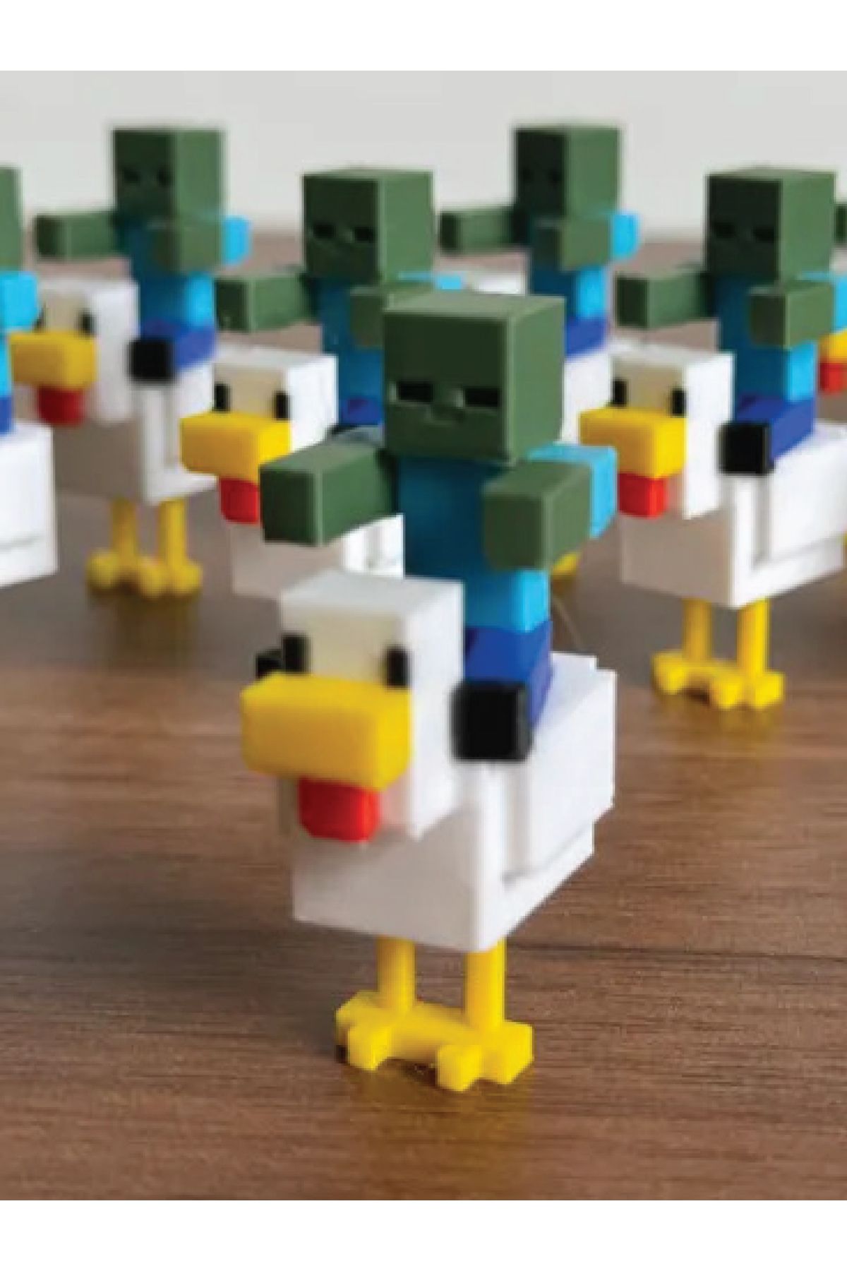 GiginGo Minecraft Tavuk&Zombi Figür - Minecraft Zombi ve Tavuk Figür Oyuncak