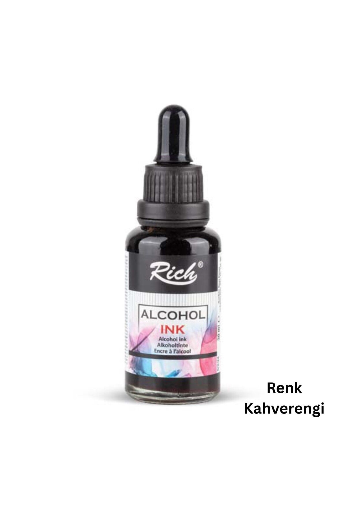 roco paper Alkol Bazlı Mürekkep (Alcohol Ink) – 30 Ml, Krapon Çiçek Yapım, DIY Mürekkebi, Kahverengi